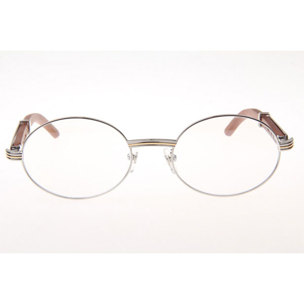 Cartier CT 7550178 Wood Eyeglasses In Silver - DesignerGu