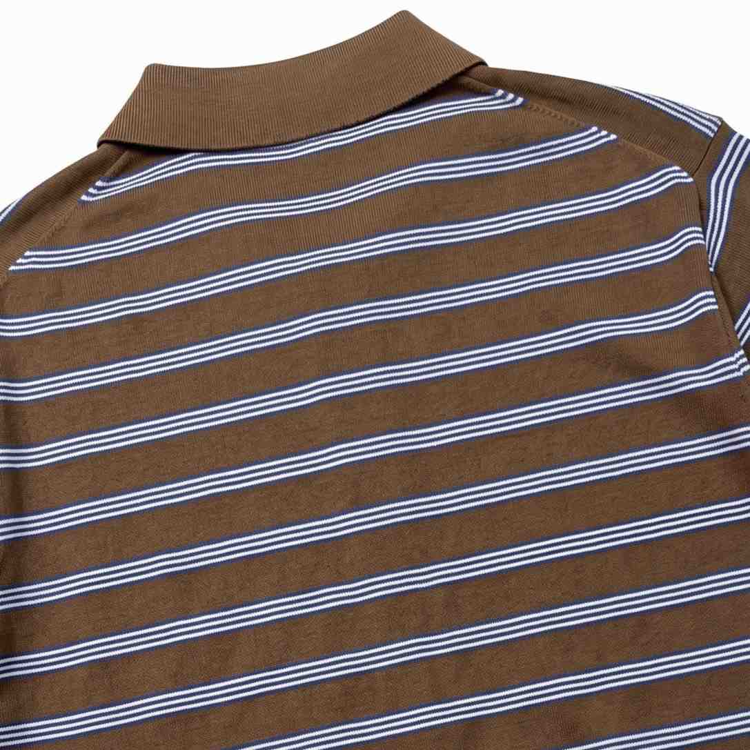 Moncler Striped Cotton Polo Shirt - DesignerGu