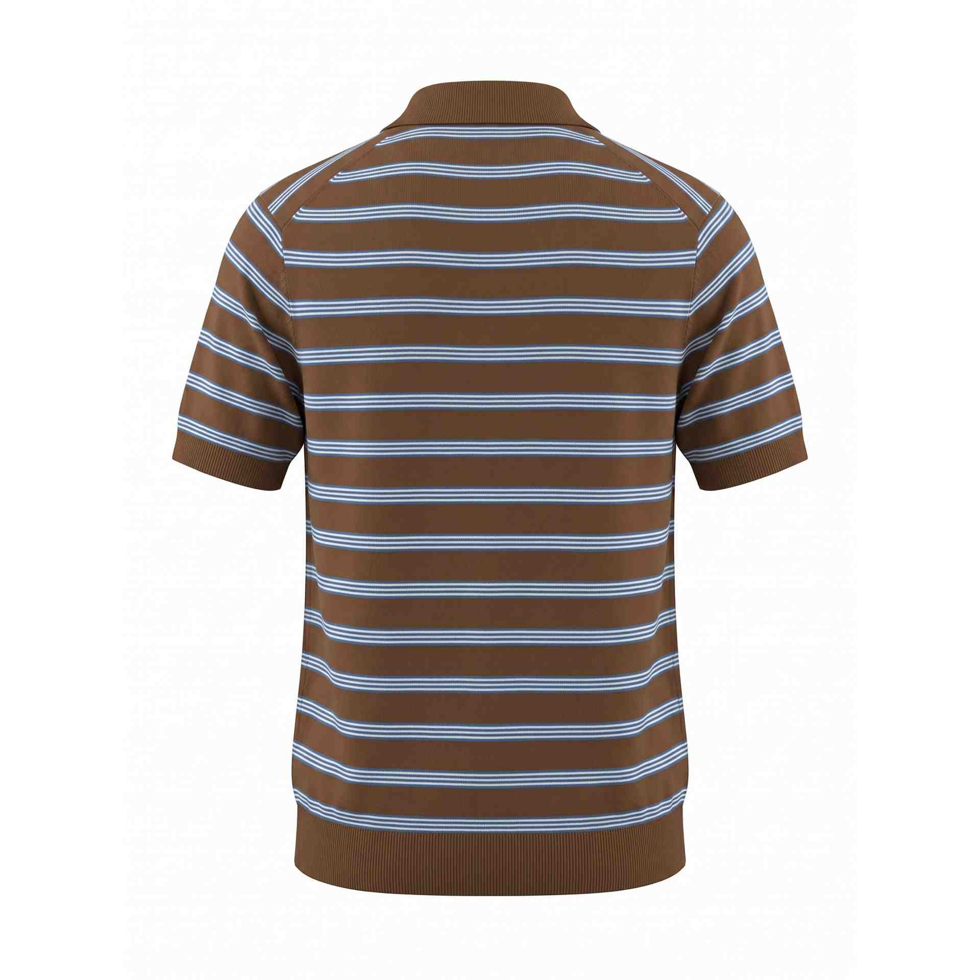 Moncler Striped Cotton Polo Shirt - DesignerGu