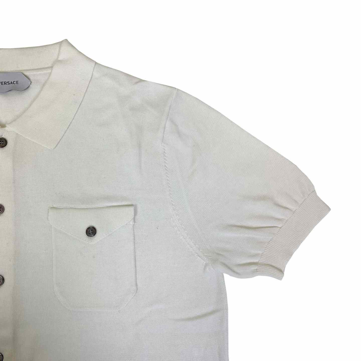 Versace  Knitted Short Sleeve Shirt - DesignerGu