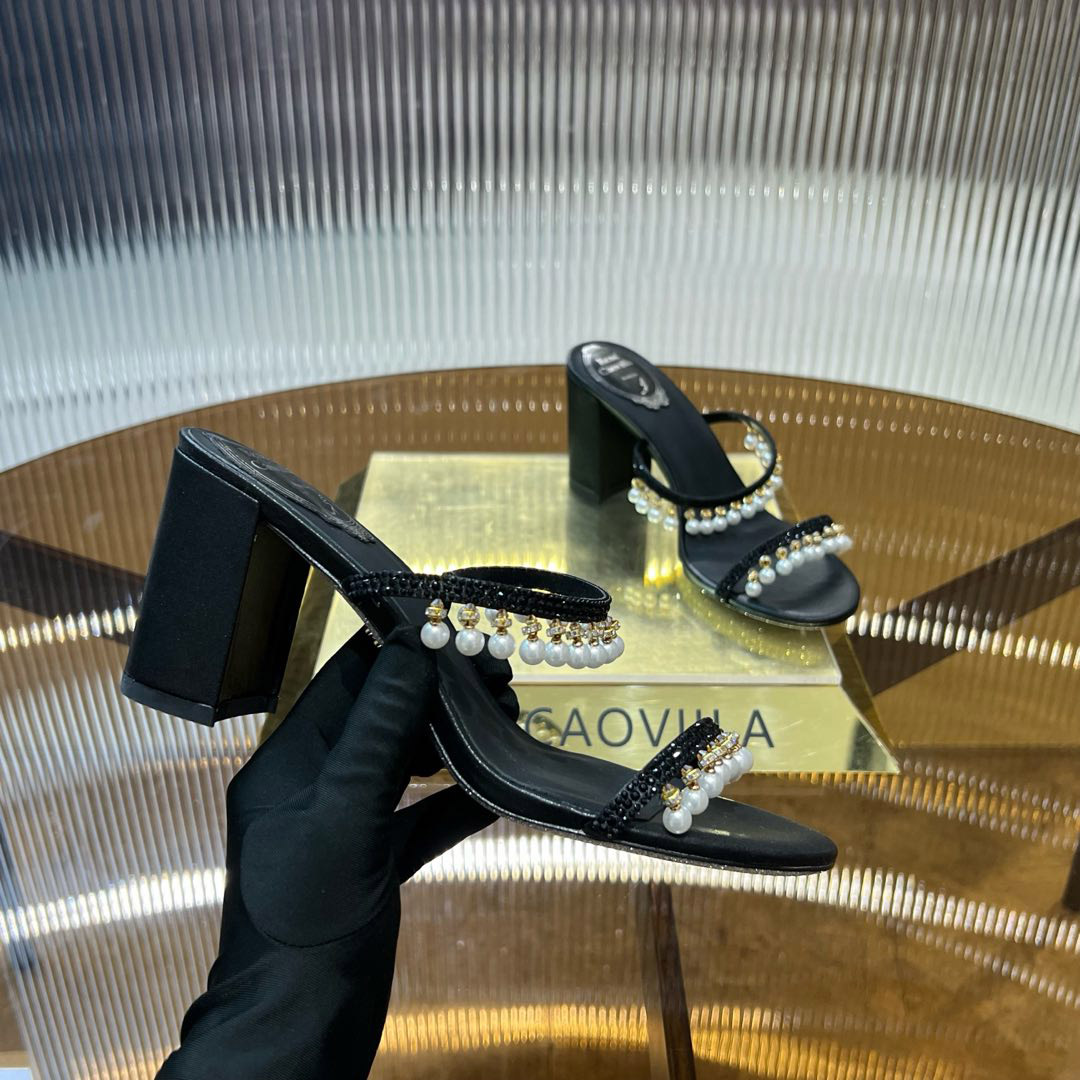 Rene CaovillaChandelier Mules - DesignerGu