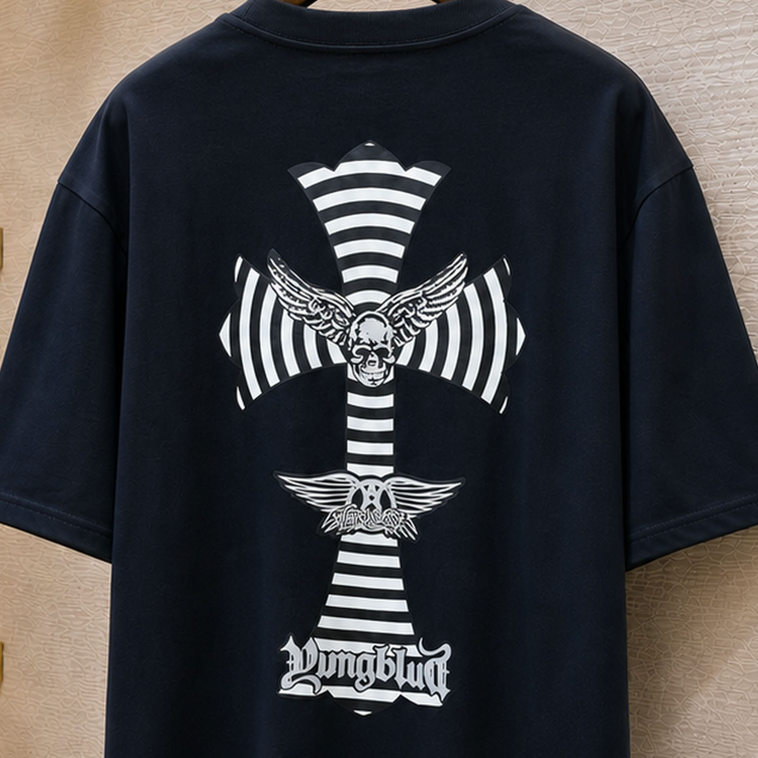 Chrome Hearts  Foti x Yungblud x Aerosmith Cotton T-shirt  - DesignerGu
