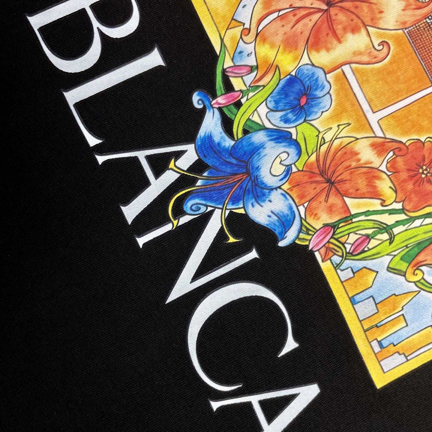 Casablanca Tennis Landscape Classic T-Shirt 'Black' C1146 - DesignerGu