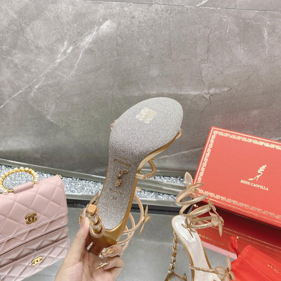 Rene Caovilla Embellished Margot Sandals - DesignerGu