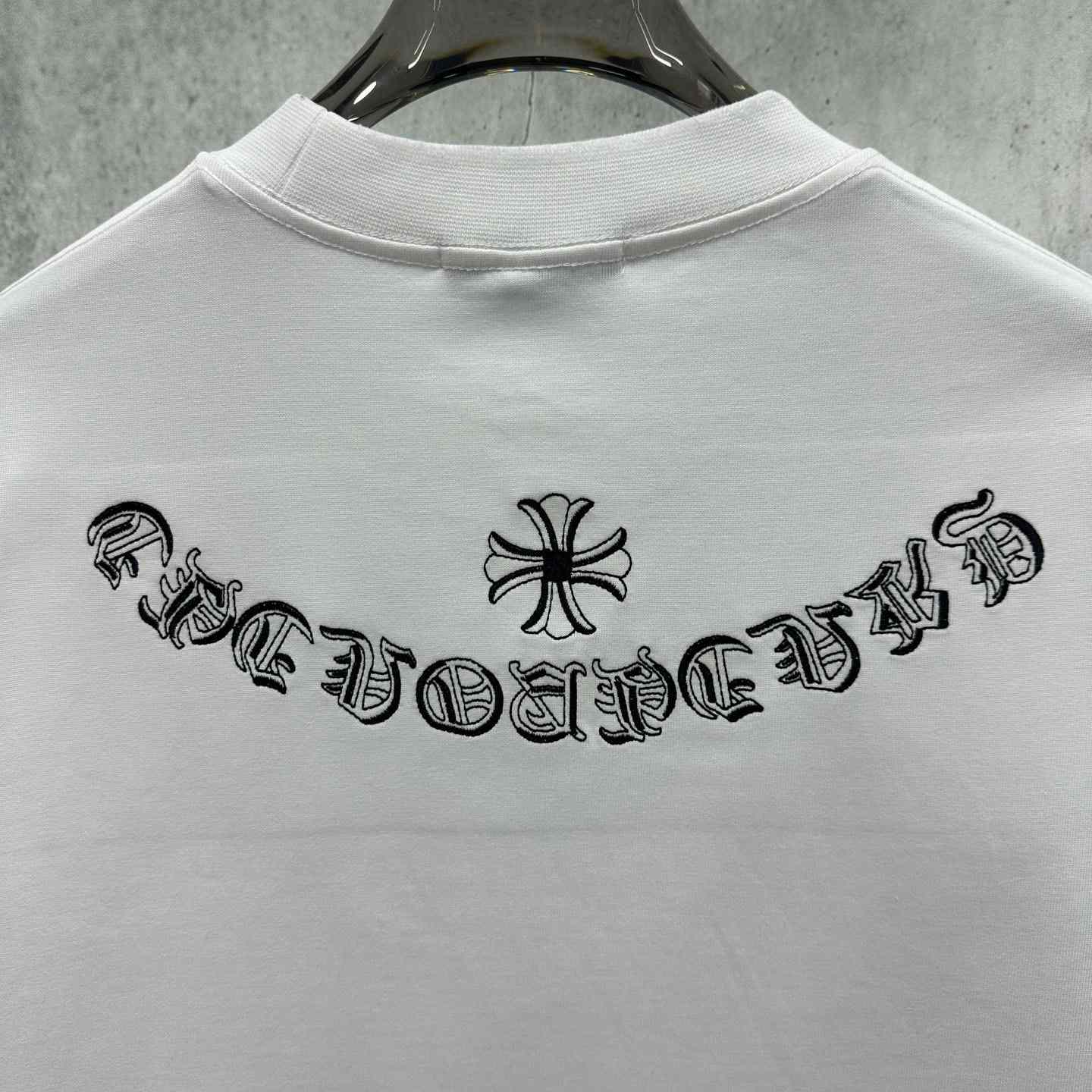 Chrome Hearts  Embroidered Cross Short Sleeve 'White' - DesignerGu