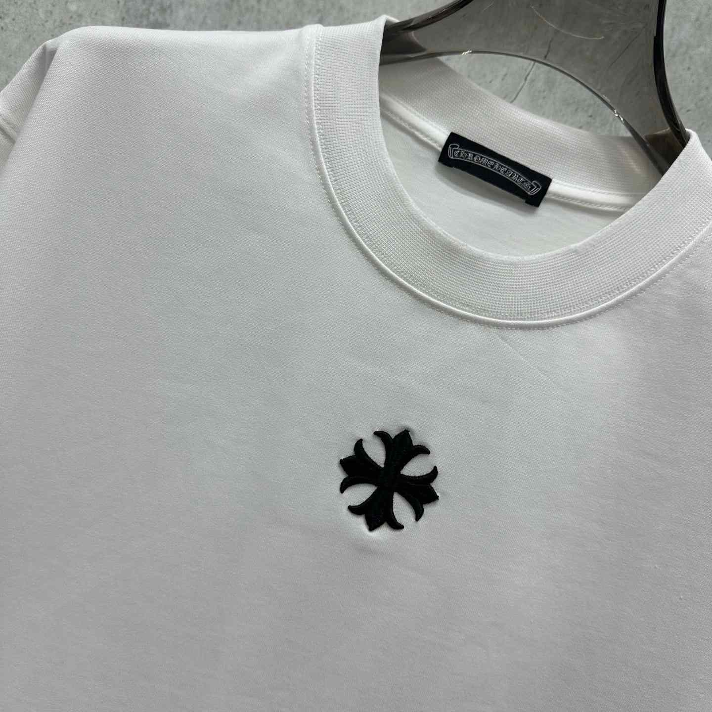 Chrome Hearts  Embroidered Cross Short Sleeve 'White' - DesignerGu