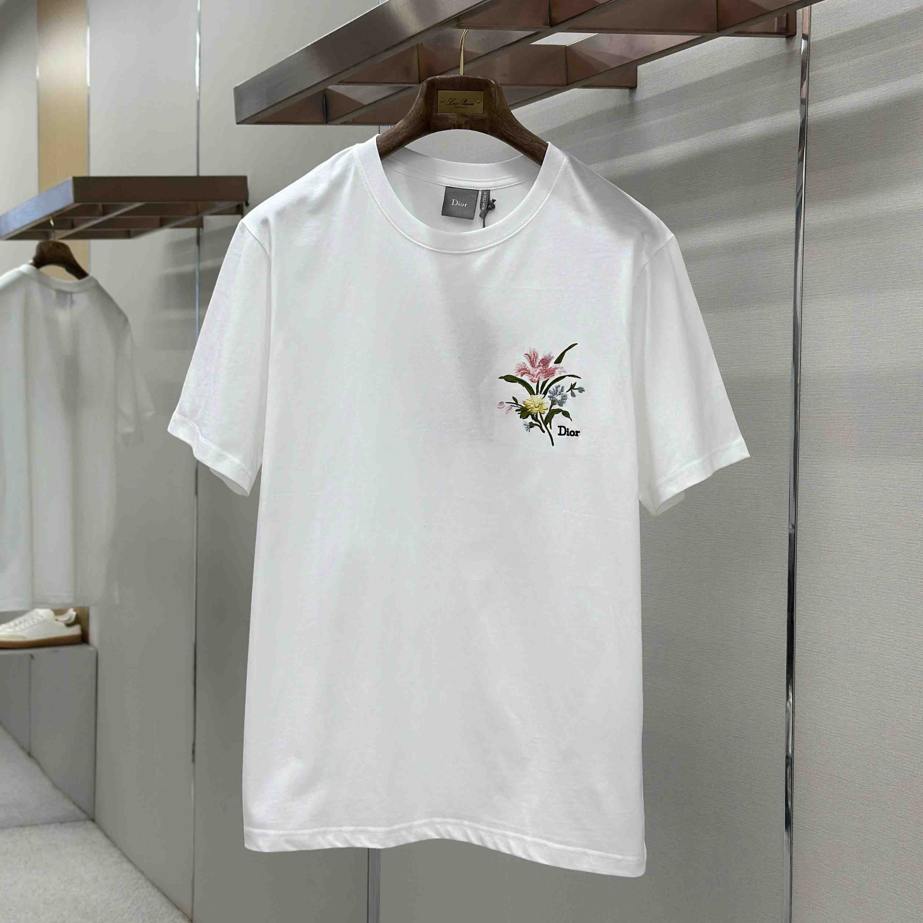 Dior T-Shirt With Dior Secret Garden Motif, Relaxed Fit - DesignerGu