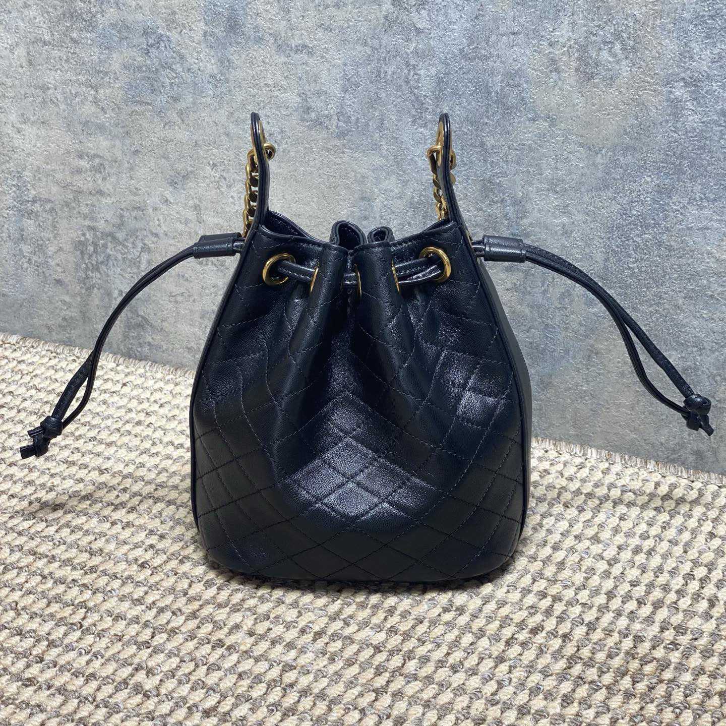 Saint Laurent Cassandre Quilted Leather Bucket Bag - DesignerGu