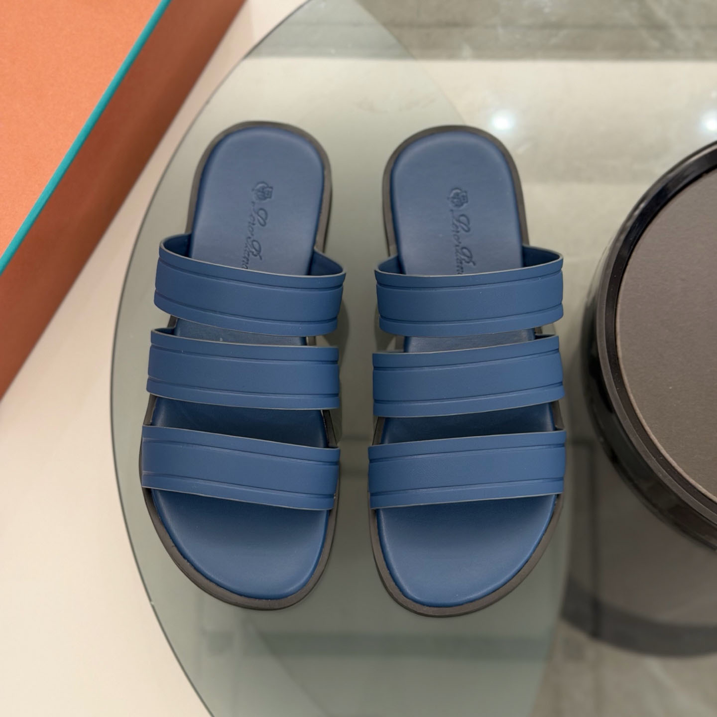 Loro Piana  Naha Seawalk Leather Slide Sandals - DesignerGu
