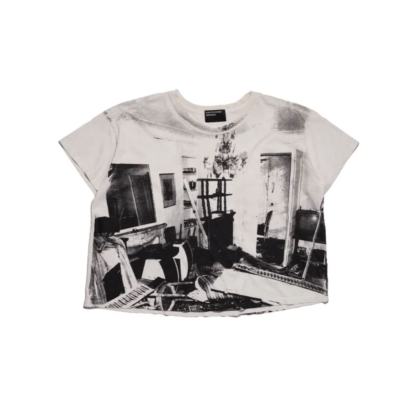 Enfants Riches Déprimés Destroyed Apartment T-Shirt 'Dirty White' - DesignerGu