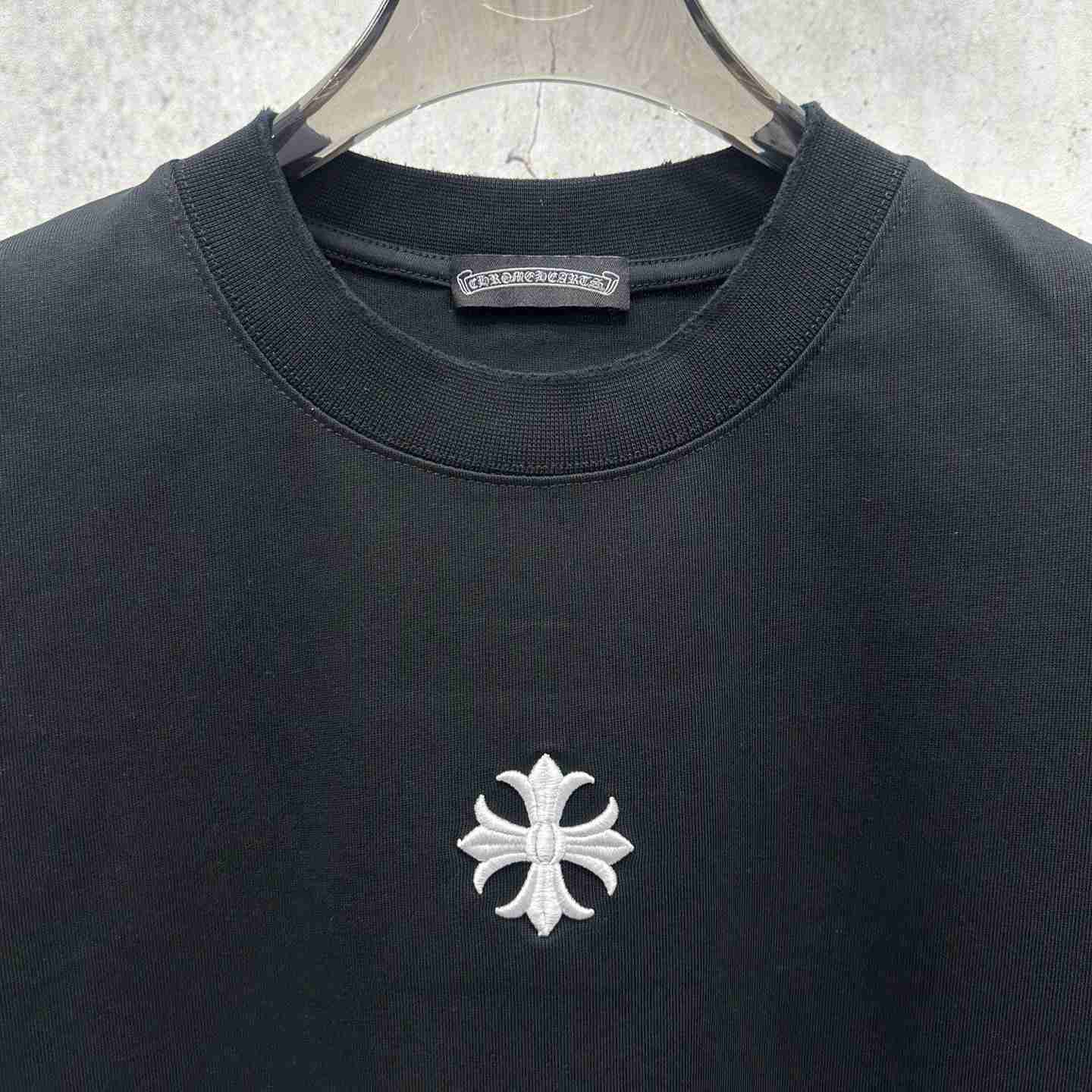 Chrome Hearts  Embroidered Cross Short Sleeve 'Black' - DesignerGu