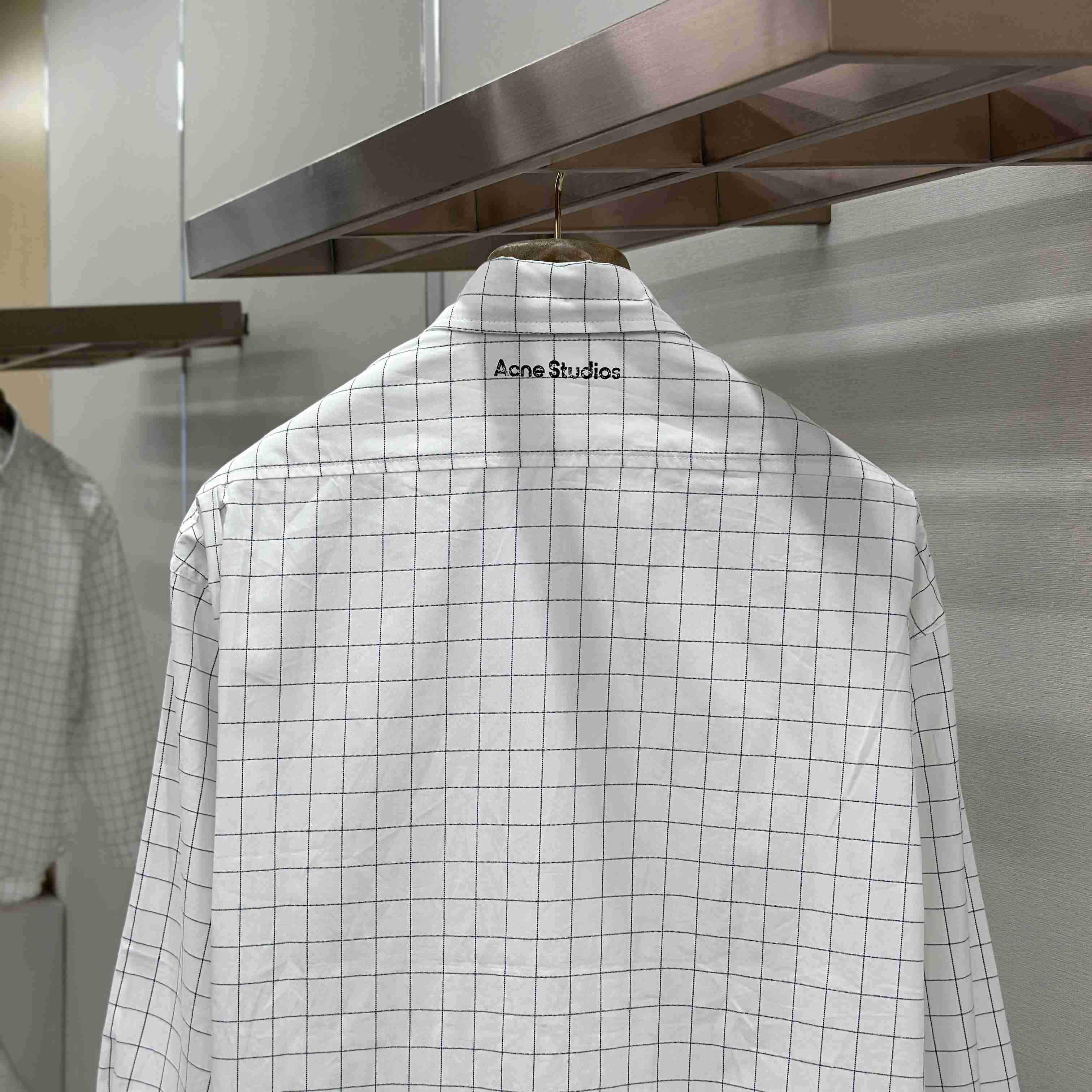 Acne Studios Check Button-Up Shirt - DesignerGu