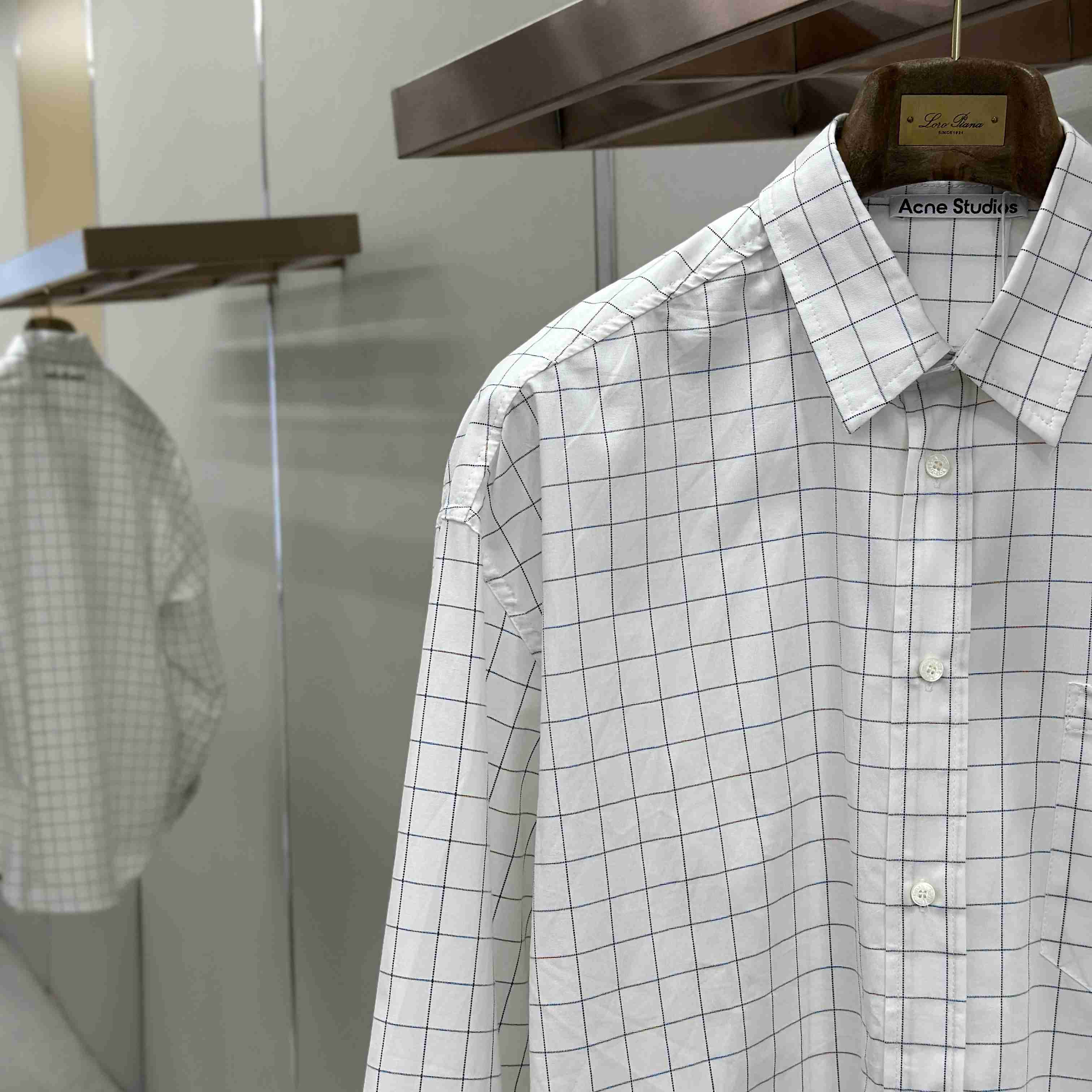 Acne Studios Check Button-Up Shirt - DesignerGu