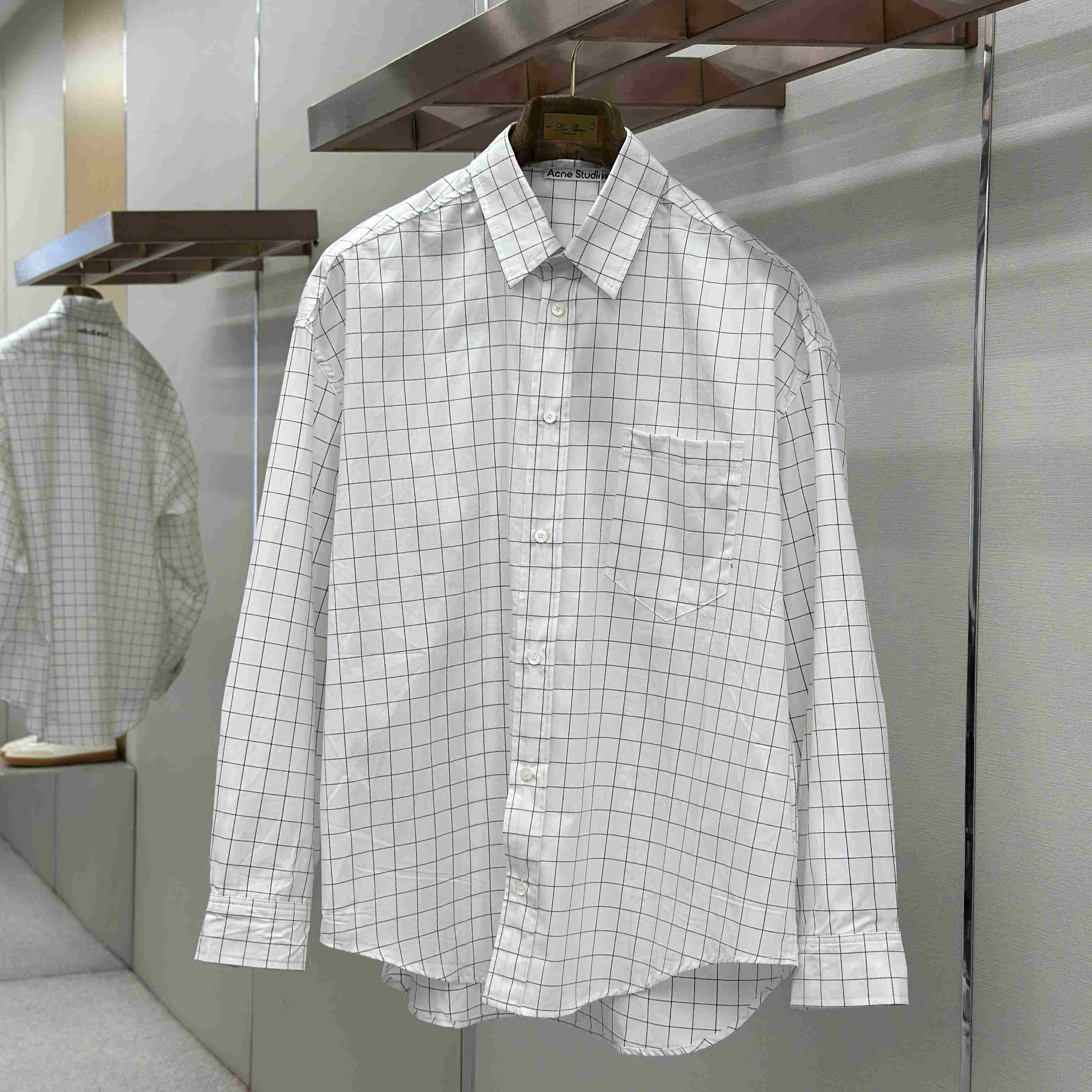 Acne Studios Check Button-Up Shirt - DesignerGu