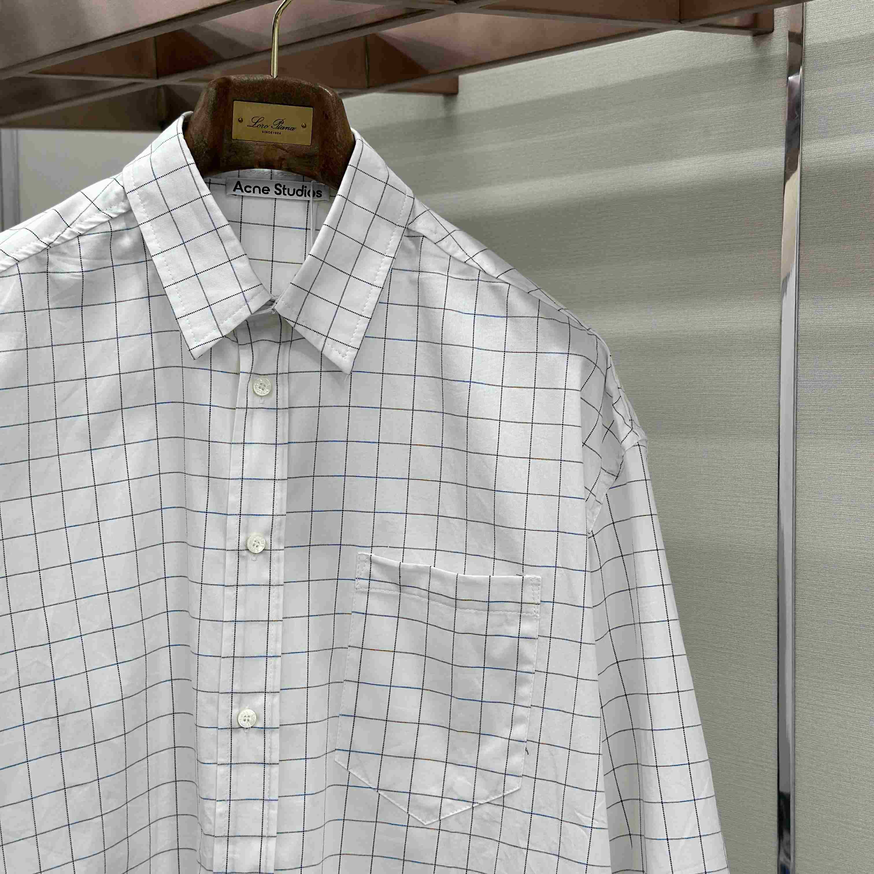 Acne Studios Check Button-Up Shirt - DesignerGu