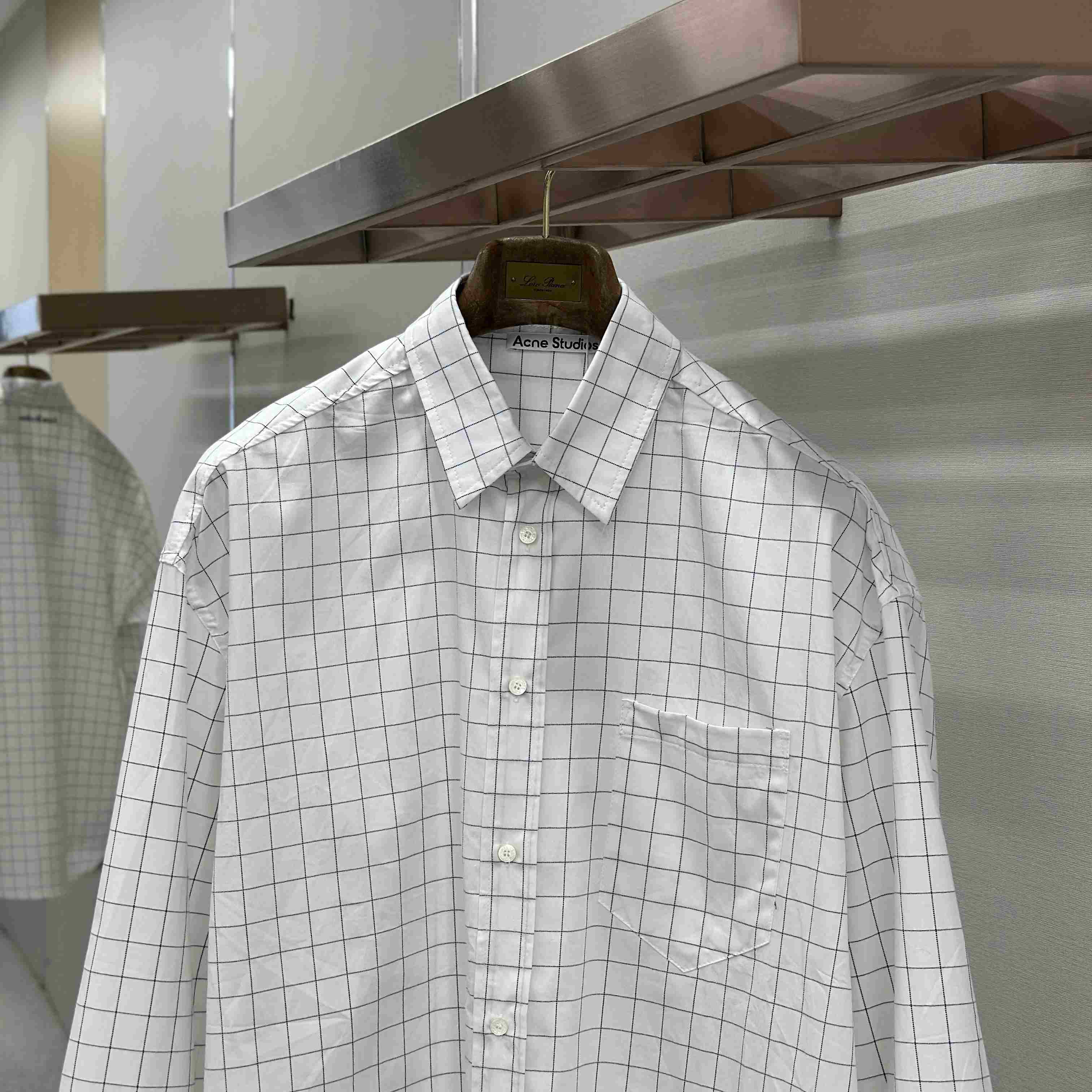 Acne Studios Check Button-Up Shirt - DesignerGu