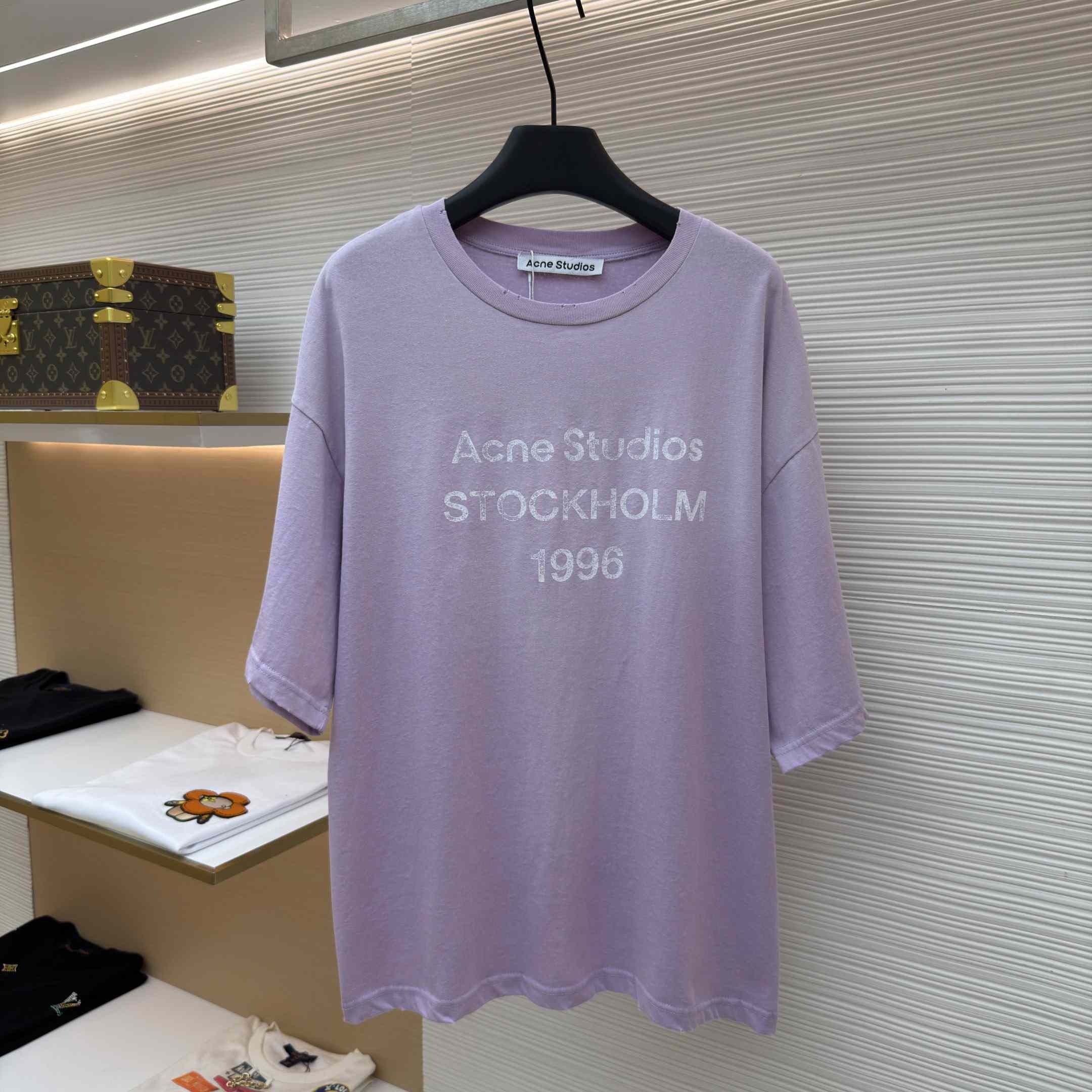 Acne Studios  Sprayed Logo T-shirt - DesignerGu