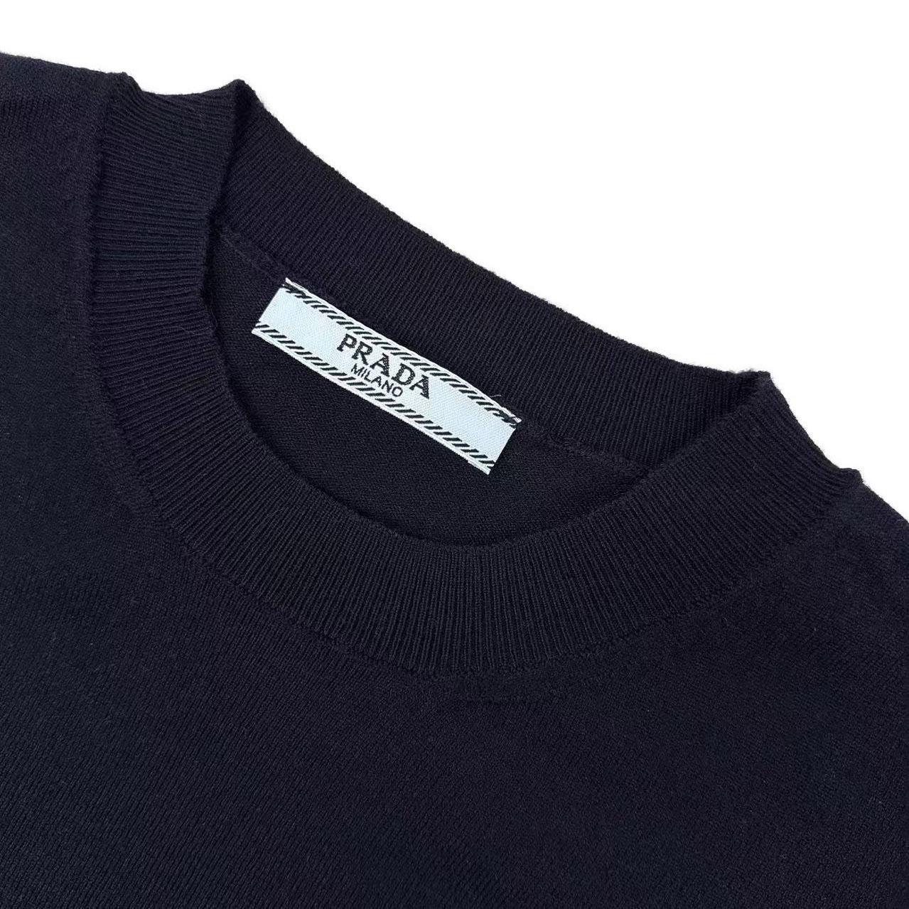 Prada Silk Crew-Neck Sweater - DesignerGu