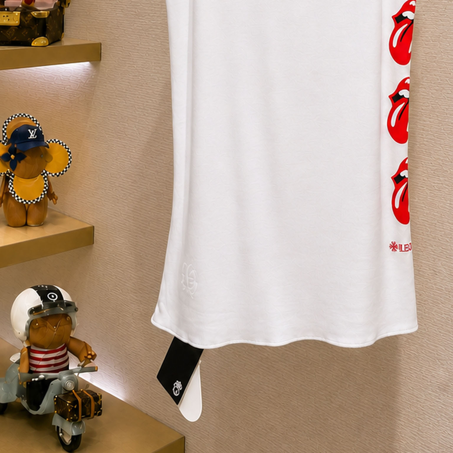 Chrome Hearts Rolling Stones Scroll Label Rib Tank Top - DesignerGu