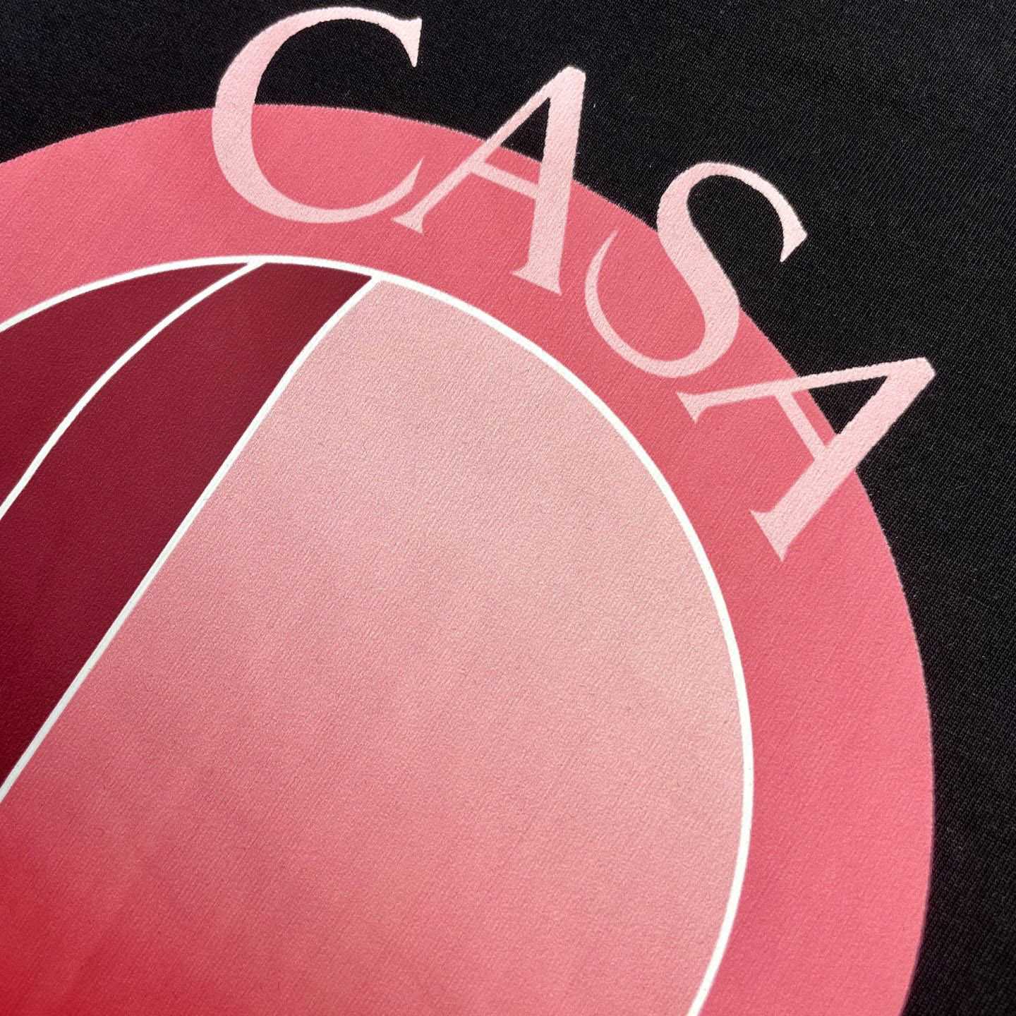 Casablanca Black & Pink Arches Short Sleeve T‑Shirt C1156 - DesignerGu