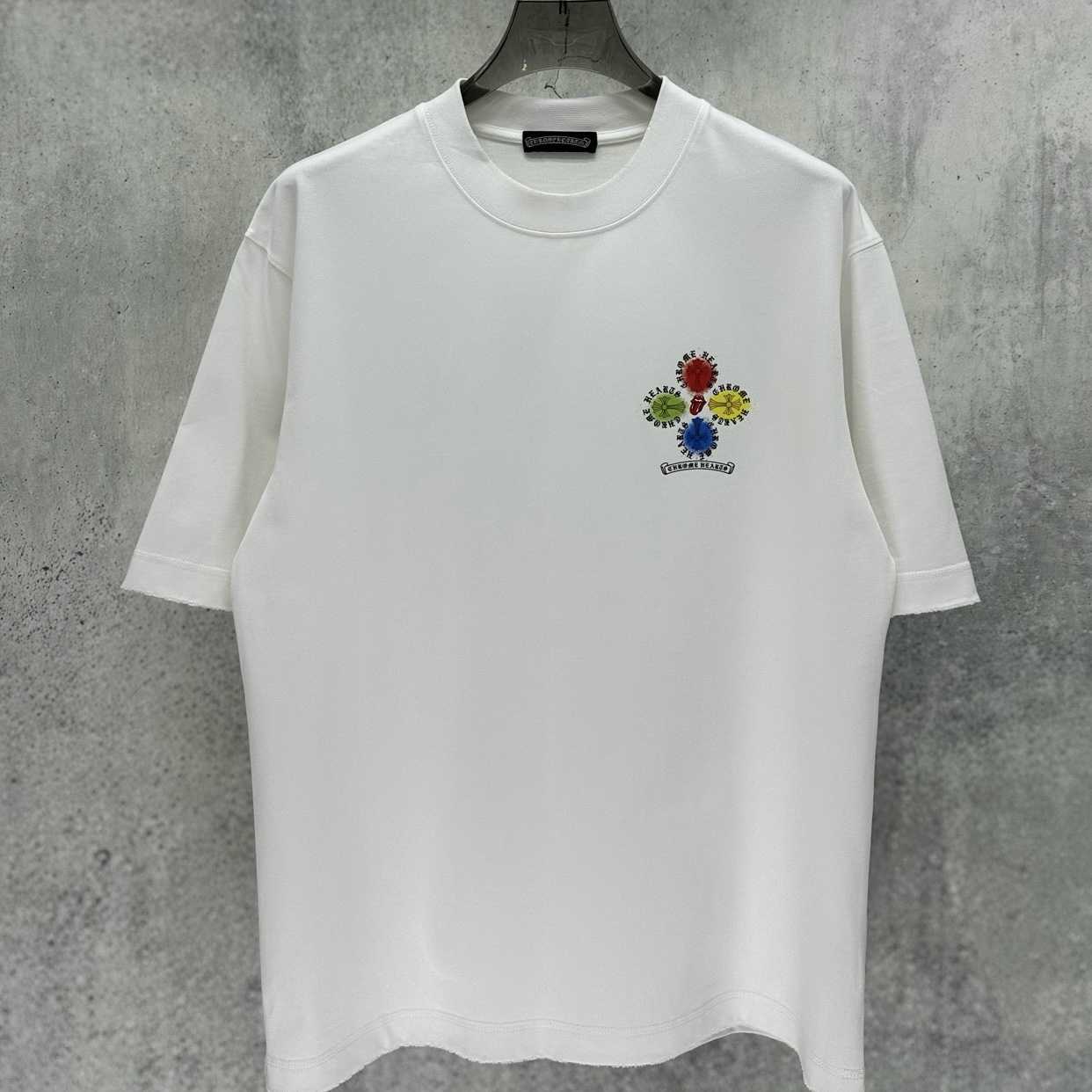 Chrome Hearts Printed Round Neck T-Shirt 'White' - DesignerGu