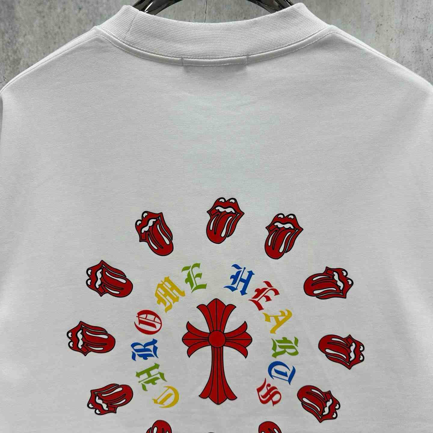 Chrome Hearts Printed Round Neck T-Shirt 'White' - DesignerGu