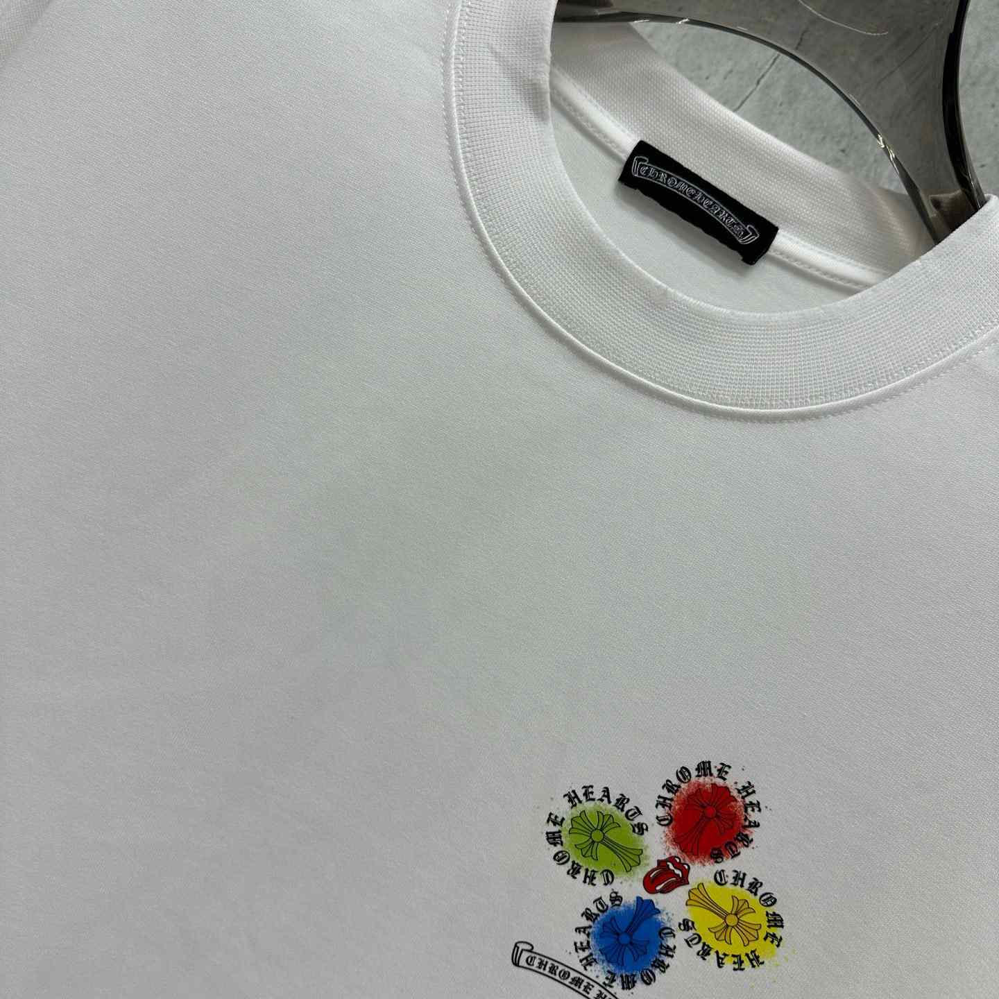 Chrome Hearts Printed Round Neck T-Shirt 'White' - DesignerGu