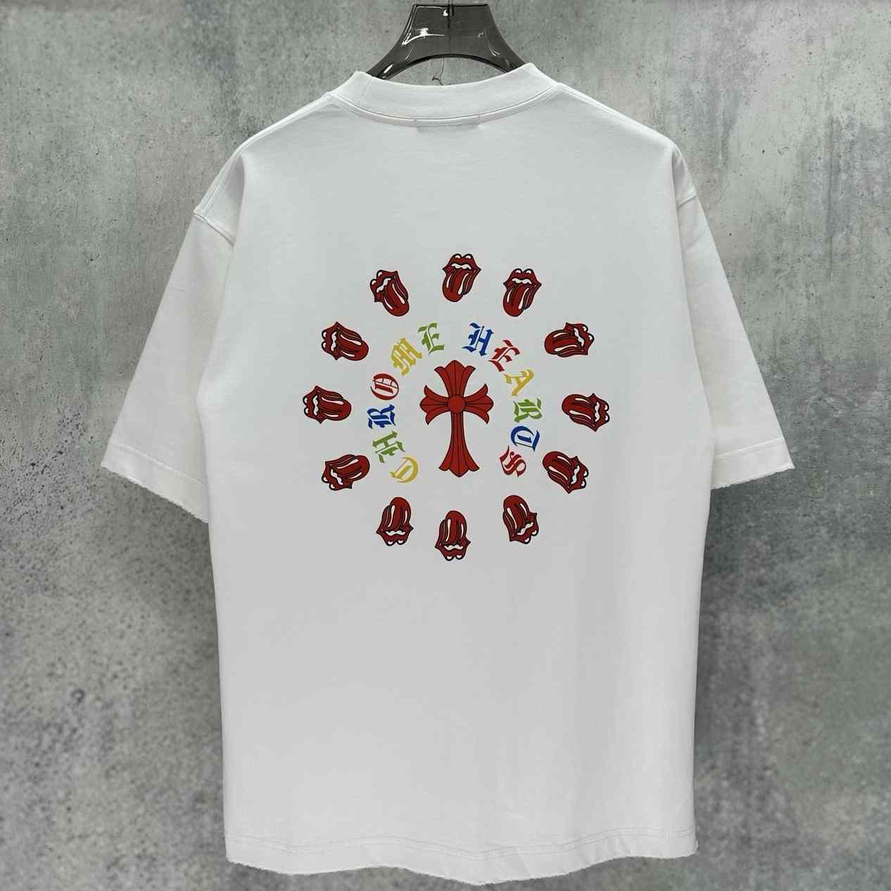 Chrome Hearts Printed Round Neck T-Shirt 'White' - DesignerGu