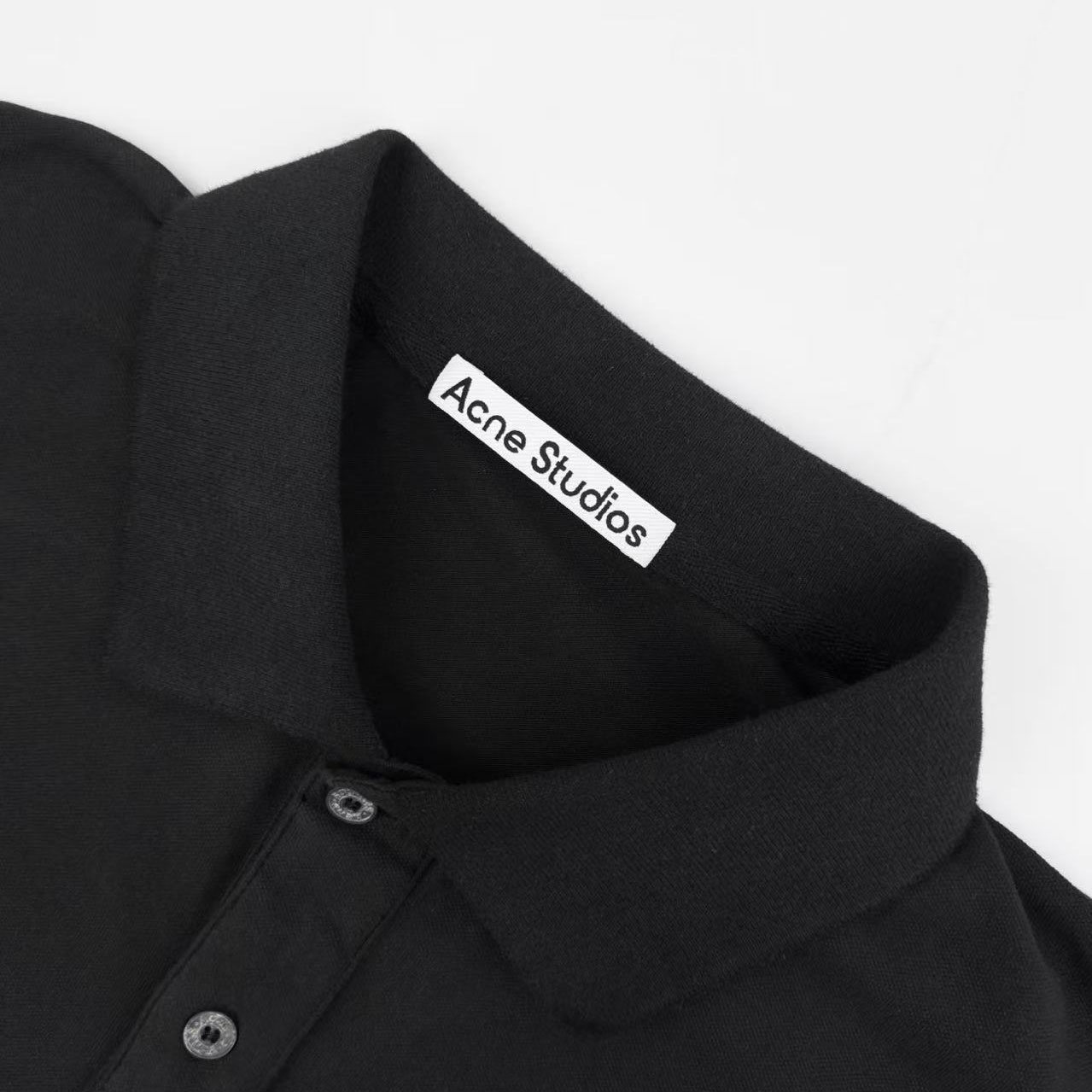 Acne Studios Washed Logo Polo - DesignerGu