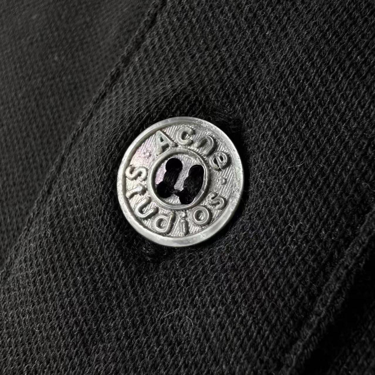Acne Studios Washed Logo Polo - DesignerGu