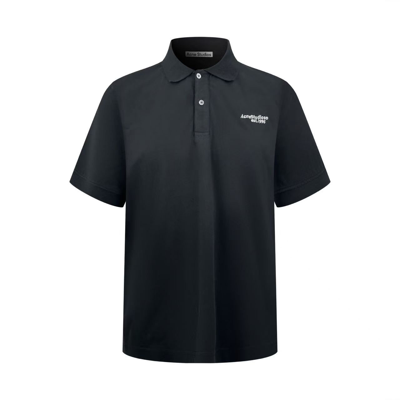 Acne Studios Washed Logo Polo - DesignerGu