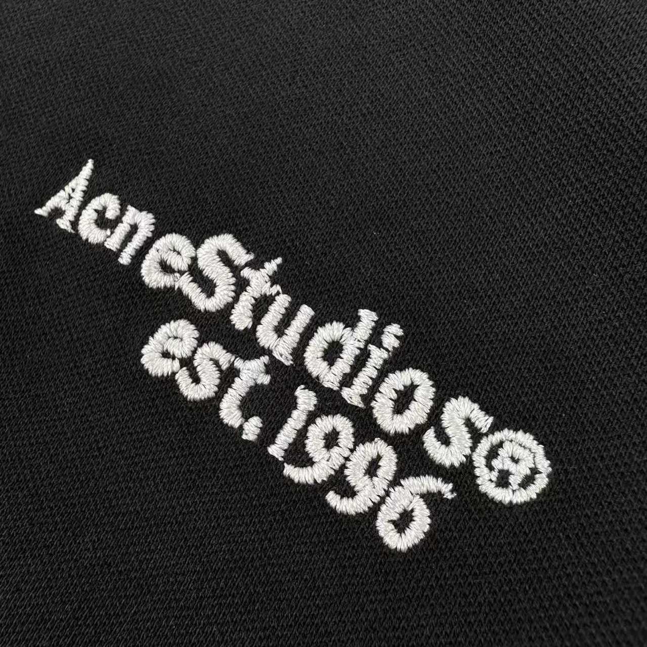 Acne Studios Washed Logo Polo - DesignerGu