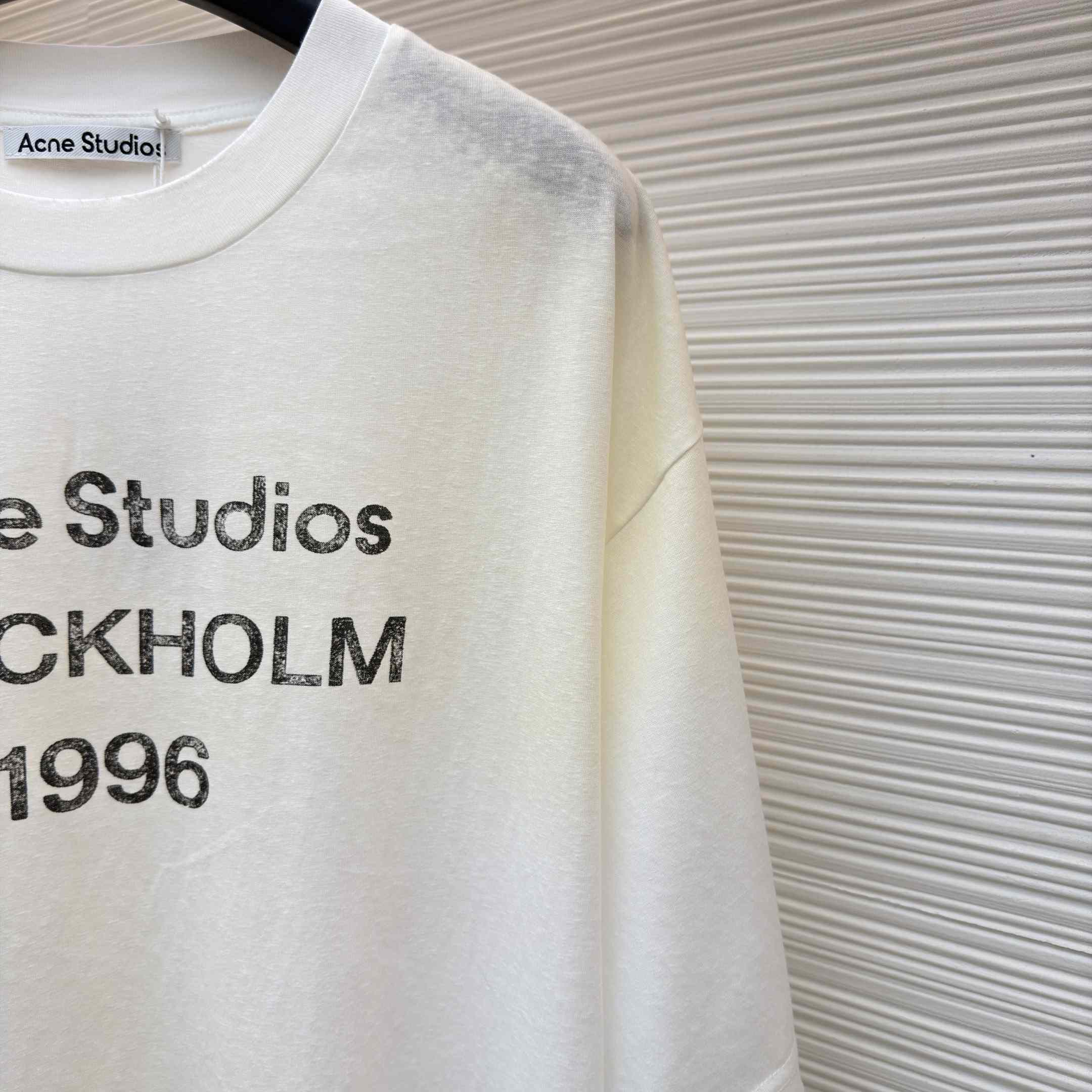 Acne Studios  Sprayed Logo T-shirt - DesignerGu