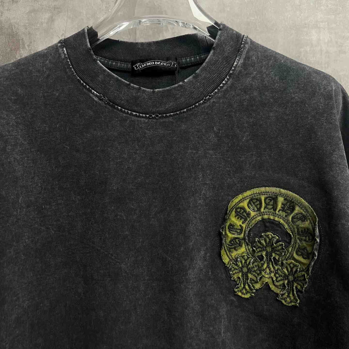 Chrome Hearts Horseshoe Cross Patch Embroidery  T-Shirt  - DesignerGu
