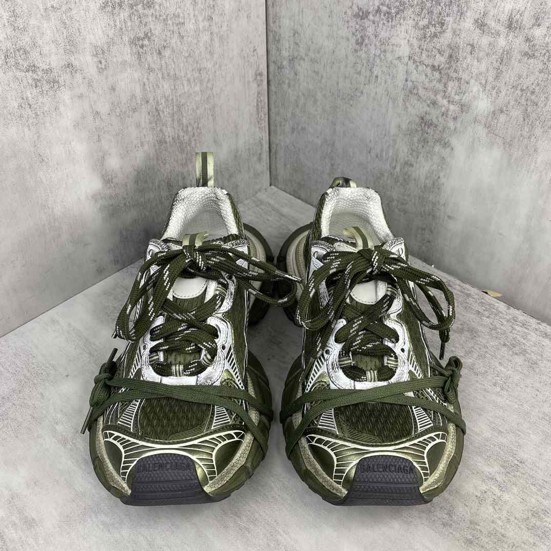  Balenciaga  3XL Sneaker 'Worn-Out - Dark Green Light Beige' - DesignerGu