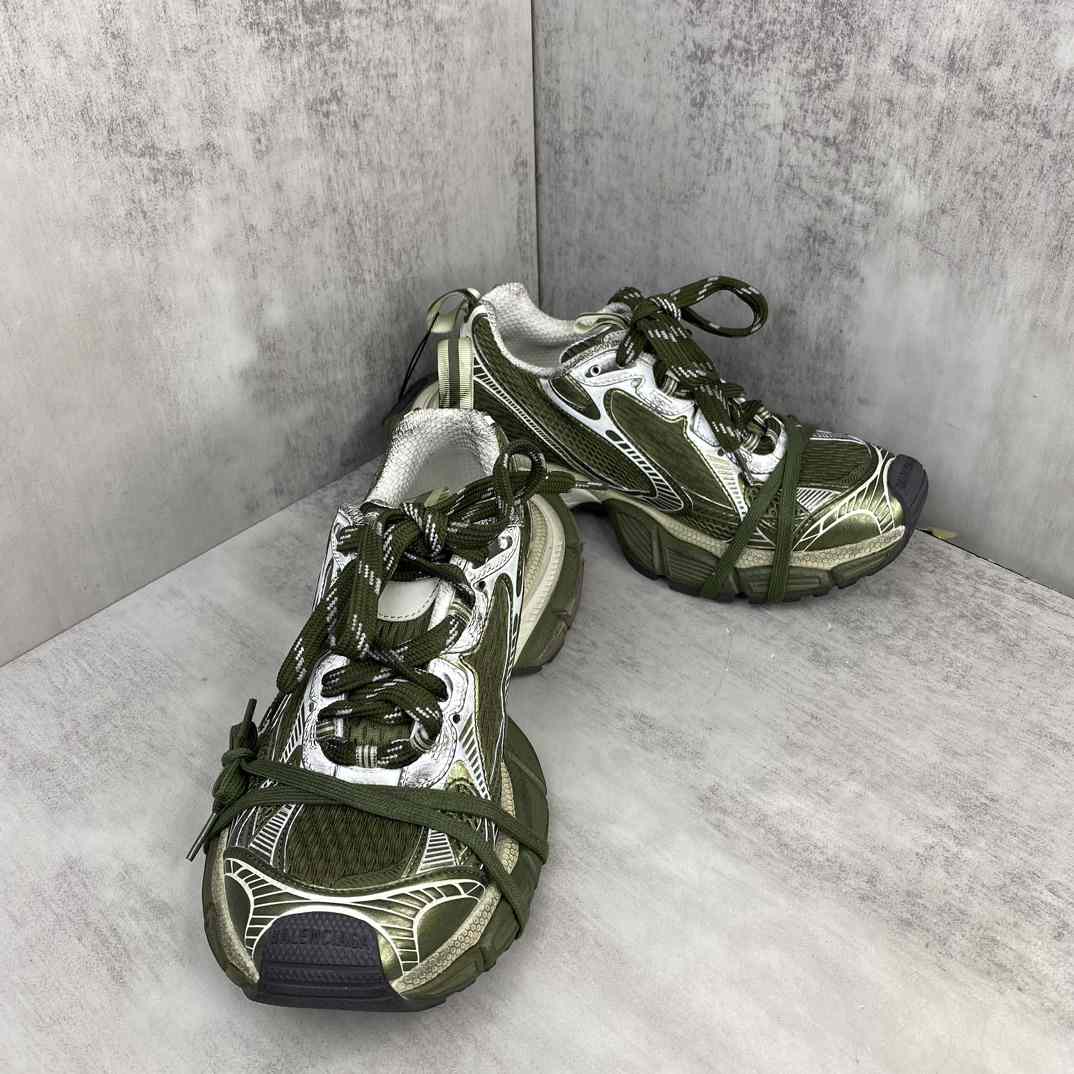  Balenciaga  3XL Sneaker 'Worn-Out - Dark Green Light Beige' - DesignerGu