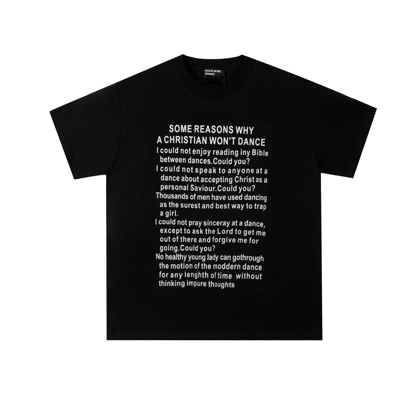 Enfants Riches Déprimés Some Reasons Why T-Shirt 'Black' - DesignerGu