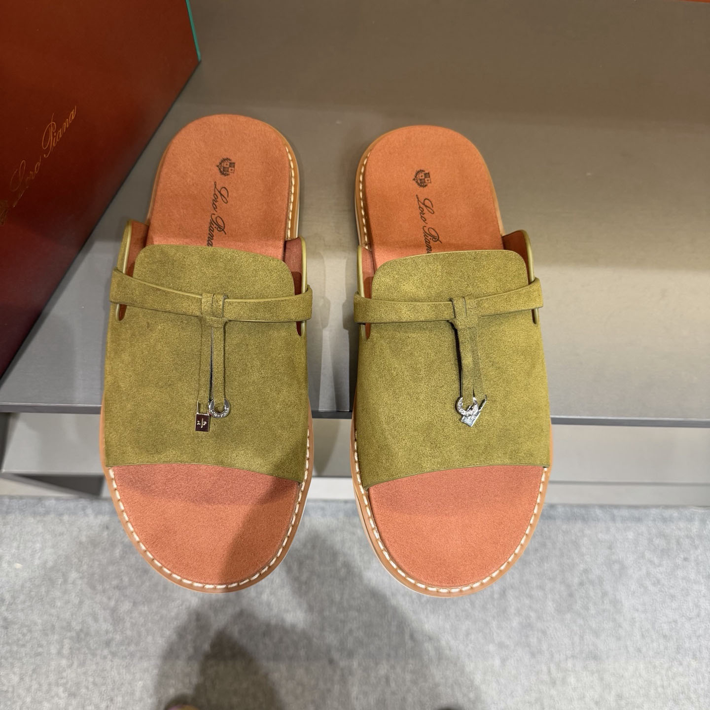 Loro Piana "Summer Walk" Slide Sandal - DesignerGu