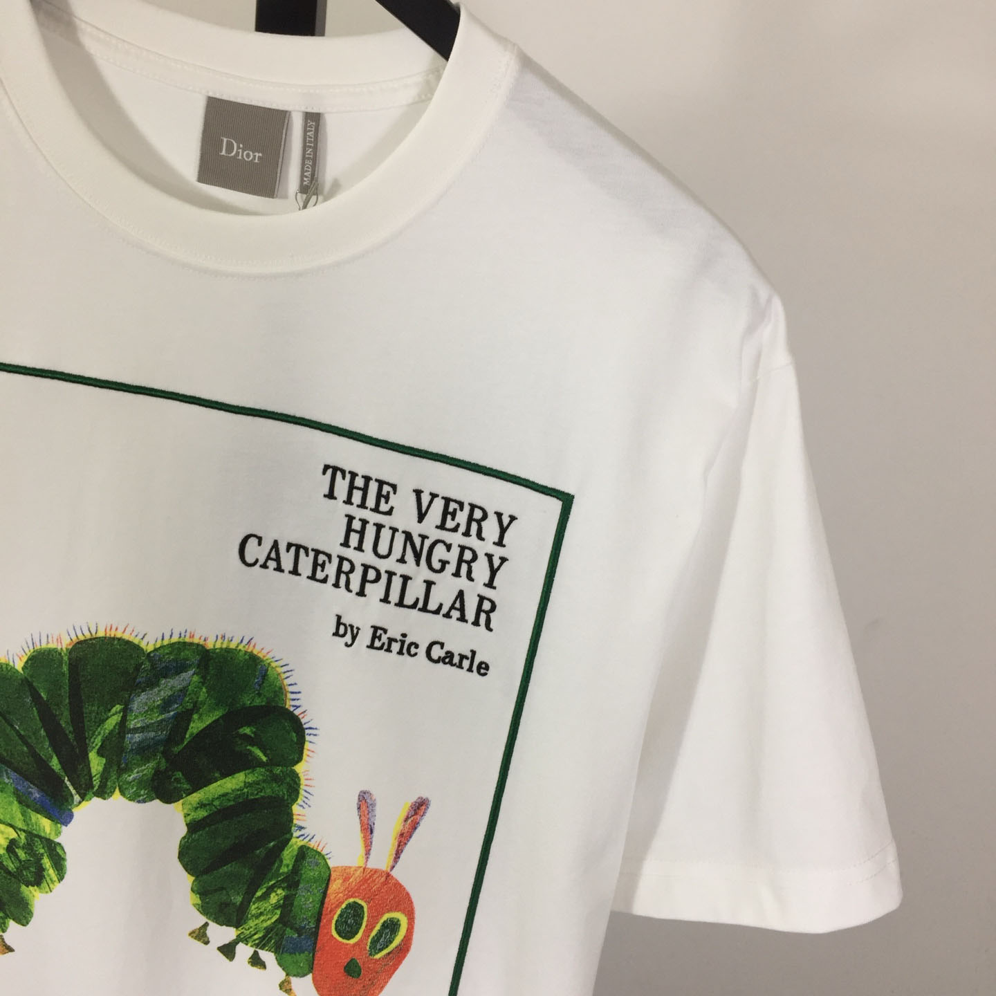 Dior T-Shirt With Book Cover Embroidery, Relaxed Fit - DesignerGu