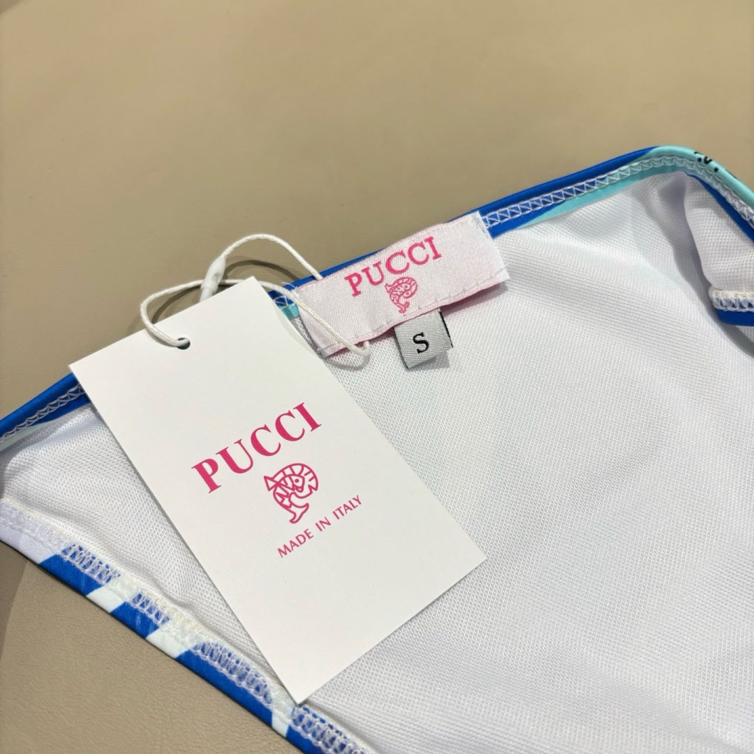 Pucci Iride-Print Bikini Top And Bikini Briefs - DesignerGu