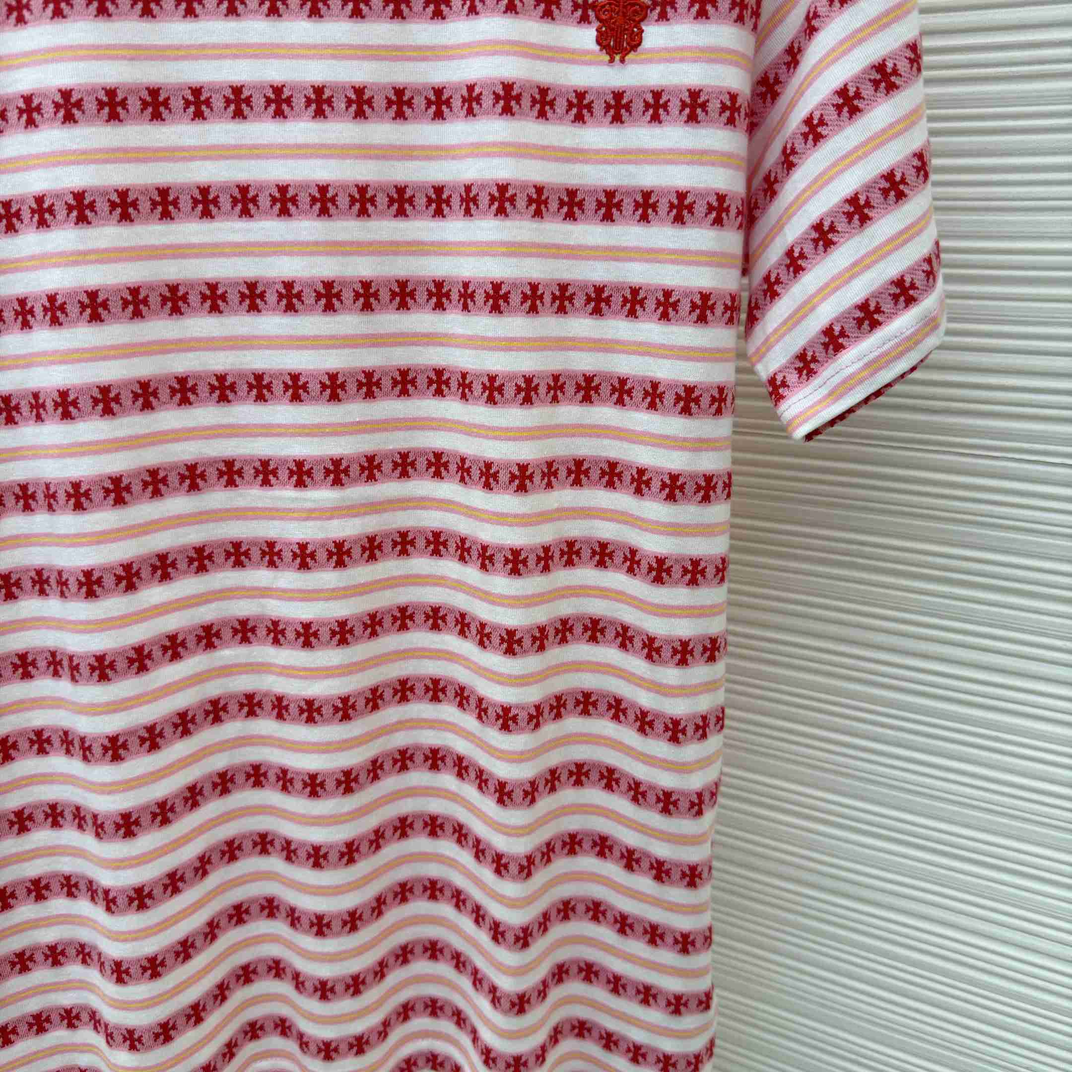 Chrome Hearts Stripe Logo Tee  - DesignerGu