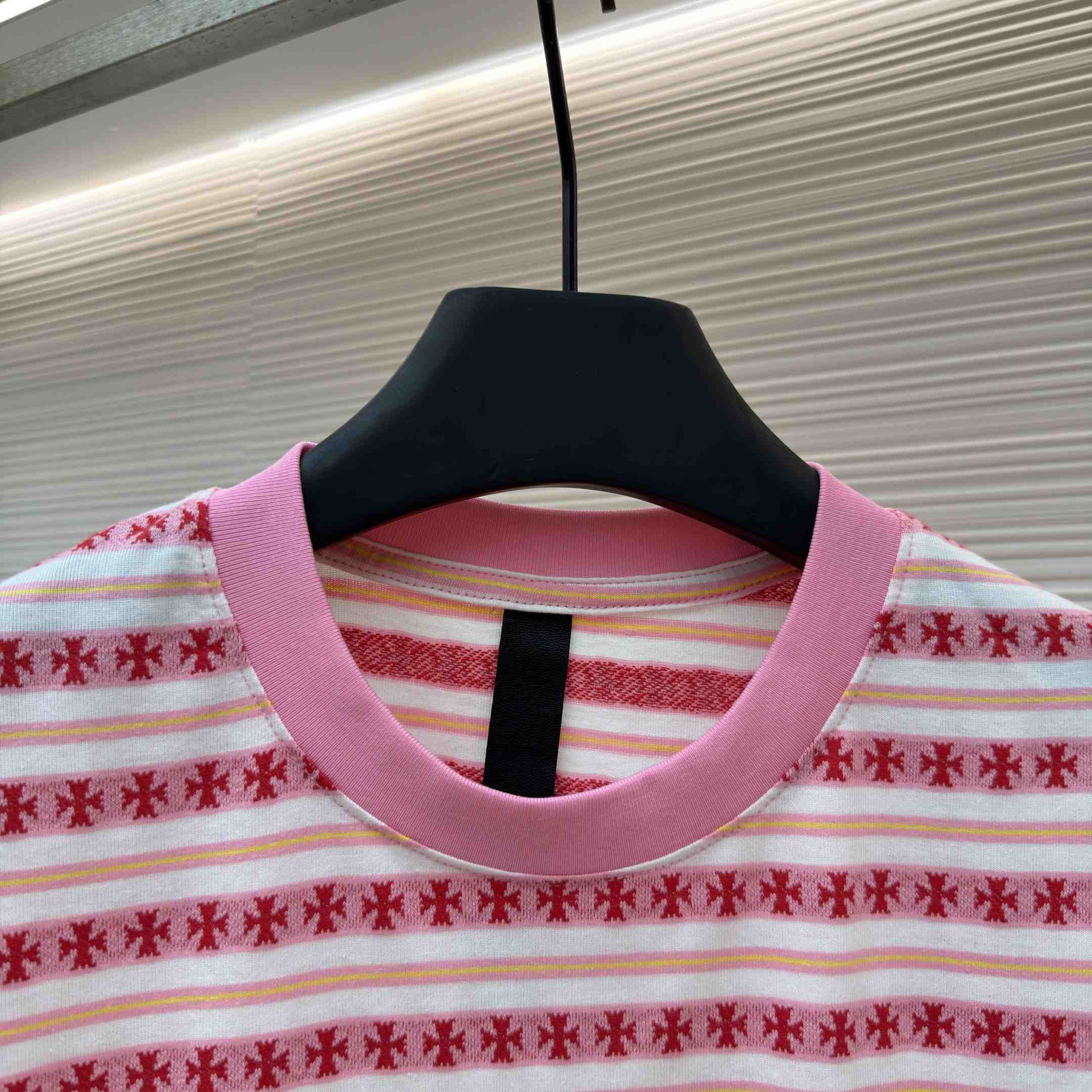 Chrome Hearts Stripe Logo Tee  - DesignerGu
