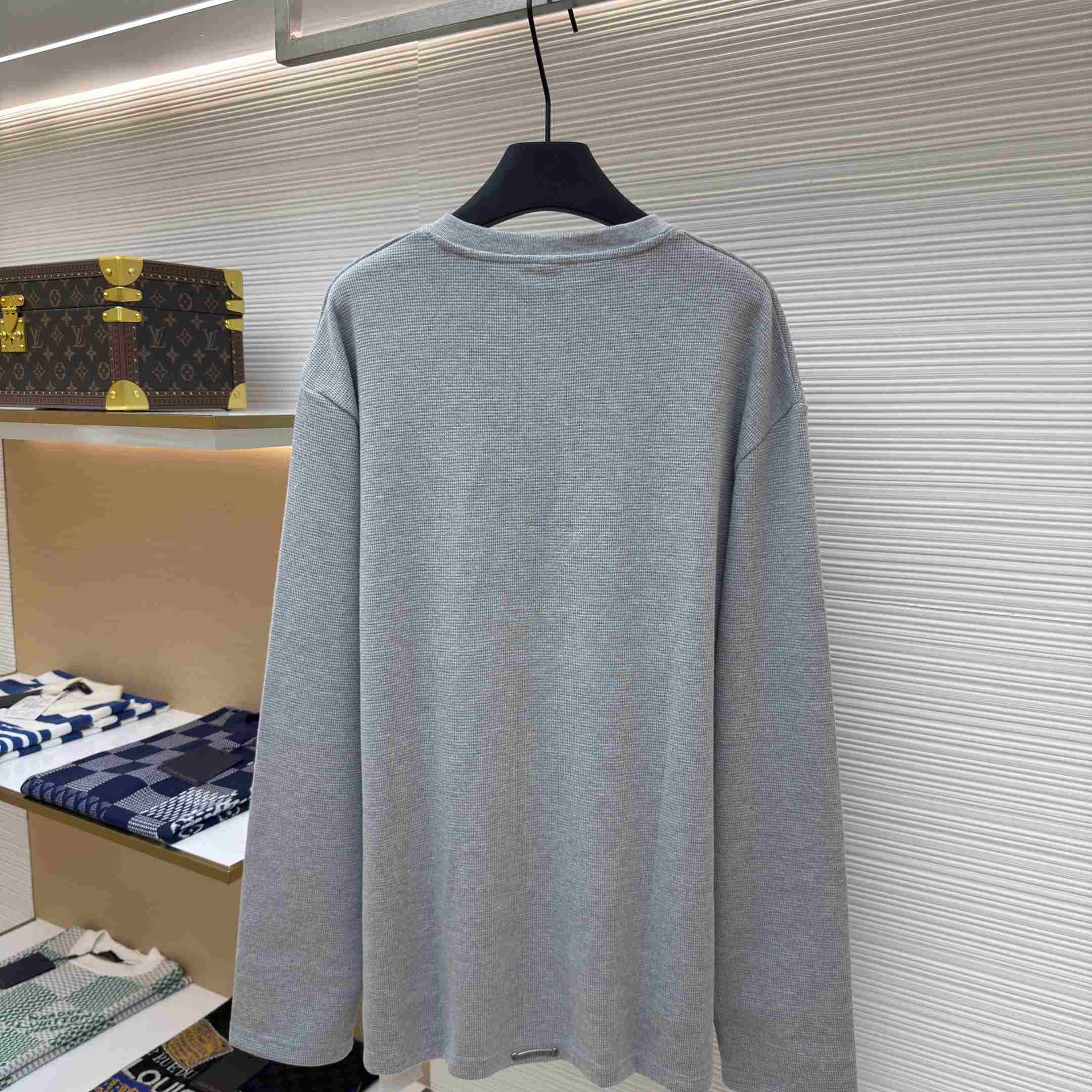 Chrome Hearts Waffle Henley Collar Long Sleeves - DesignerGu