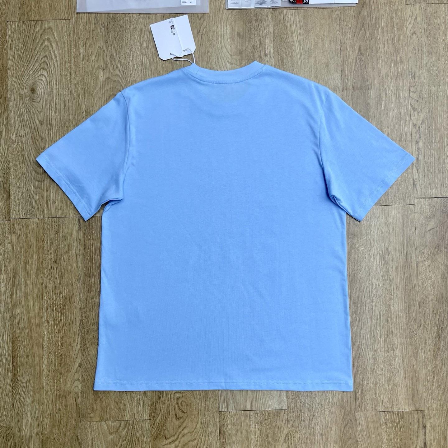 Casablanca Light Blue Egyptian Tennis Match Short Sleeve T‑Shirt C1163 - DesignerGu