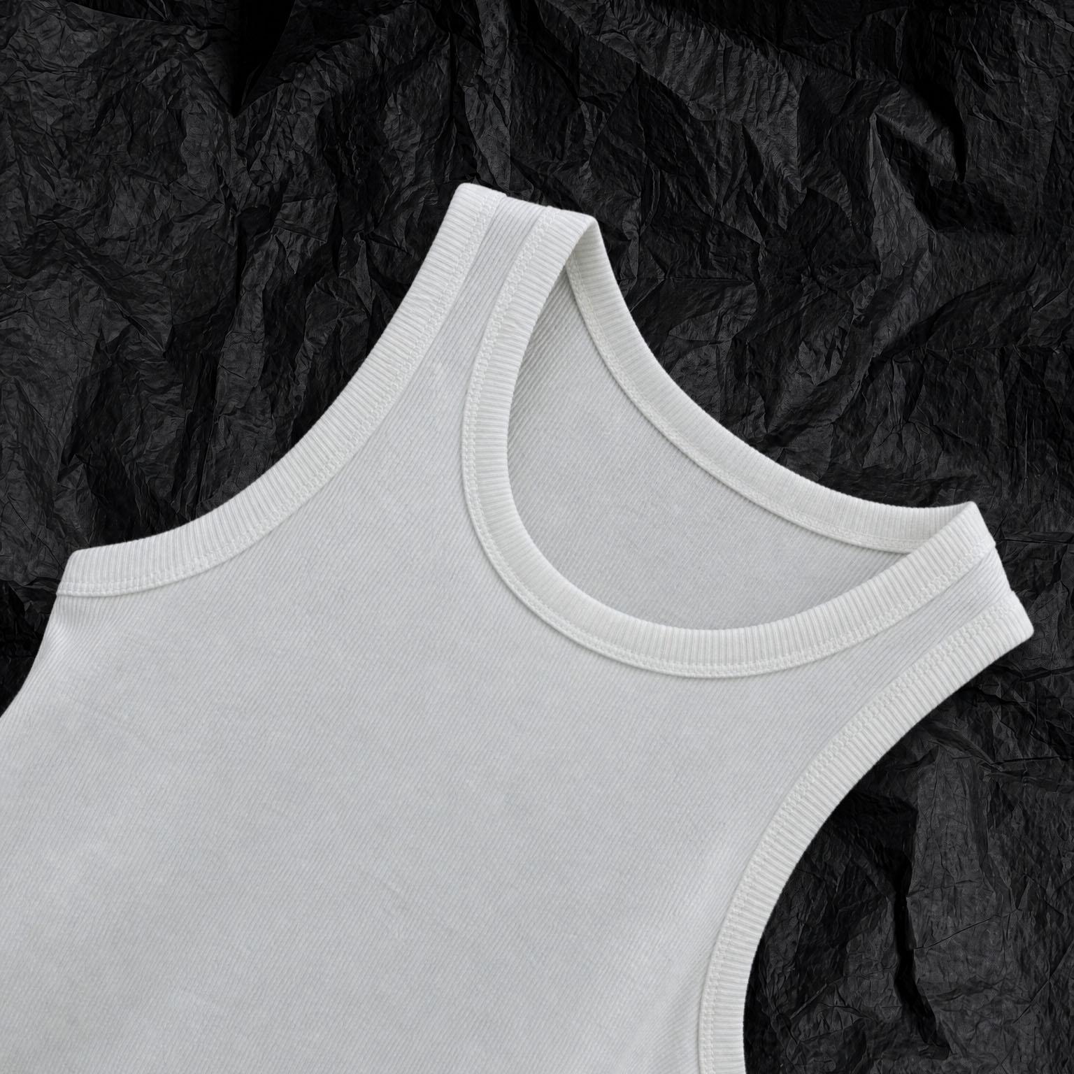 Celine Tank Top In Ribbed Cotton Silk - DesignerGu