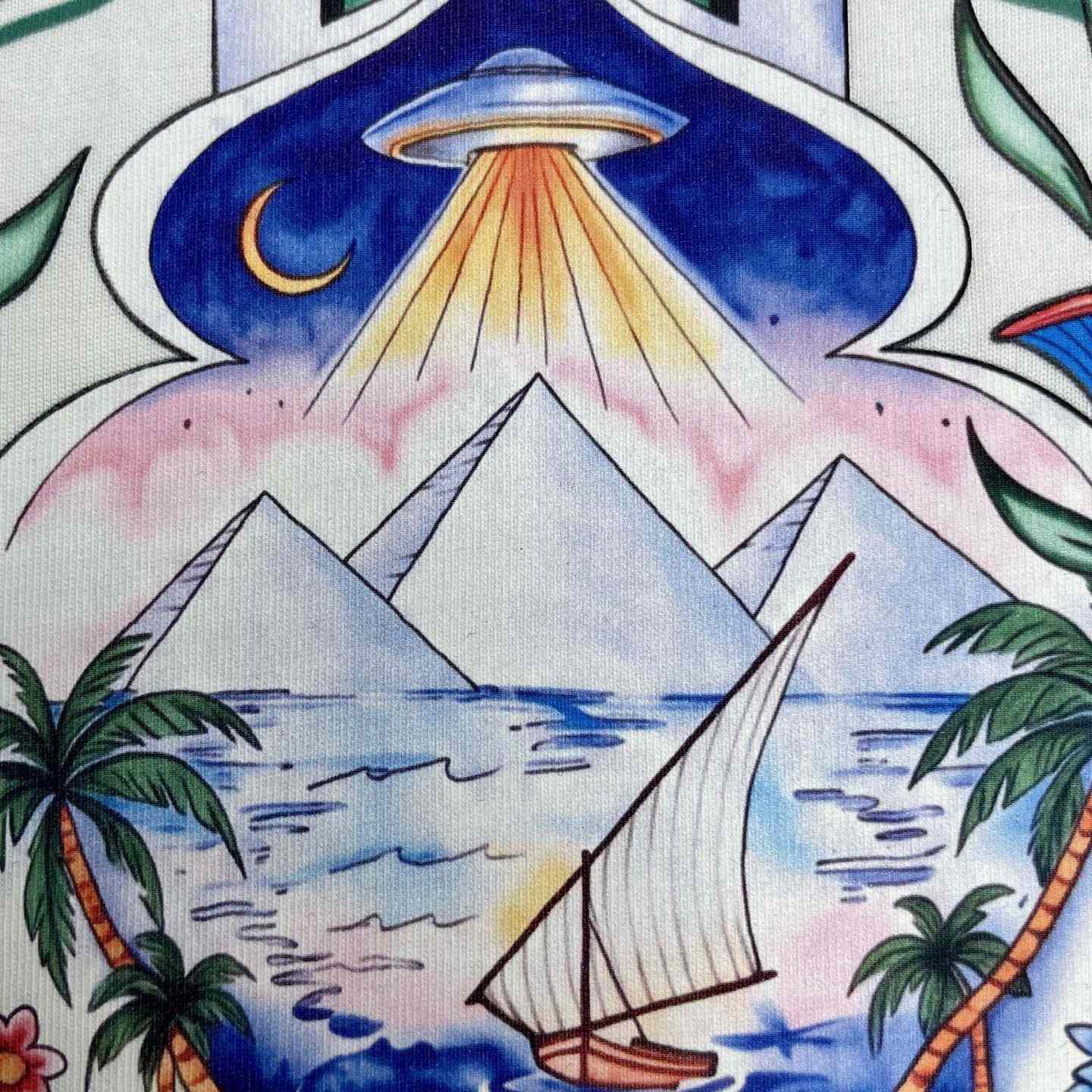 Casablanca White Hotel Emblem Short Sleeve T‑Shirt  C1168 - DesignerGu