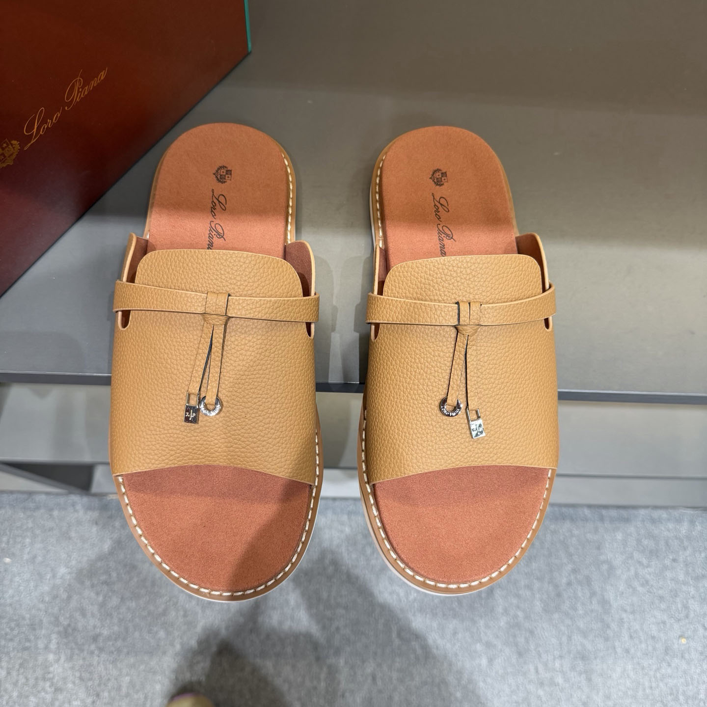 Loro Piana "Summer Walk" Slide Sandal - DesignerGu