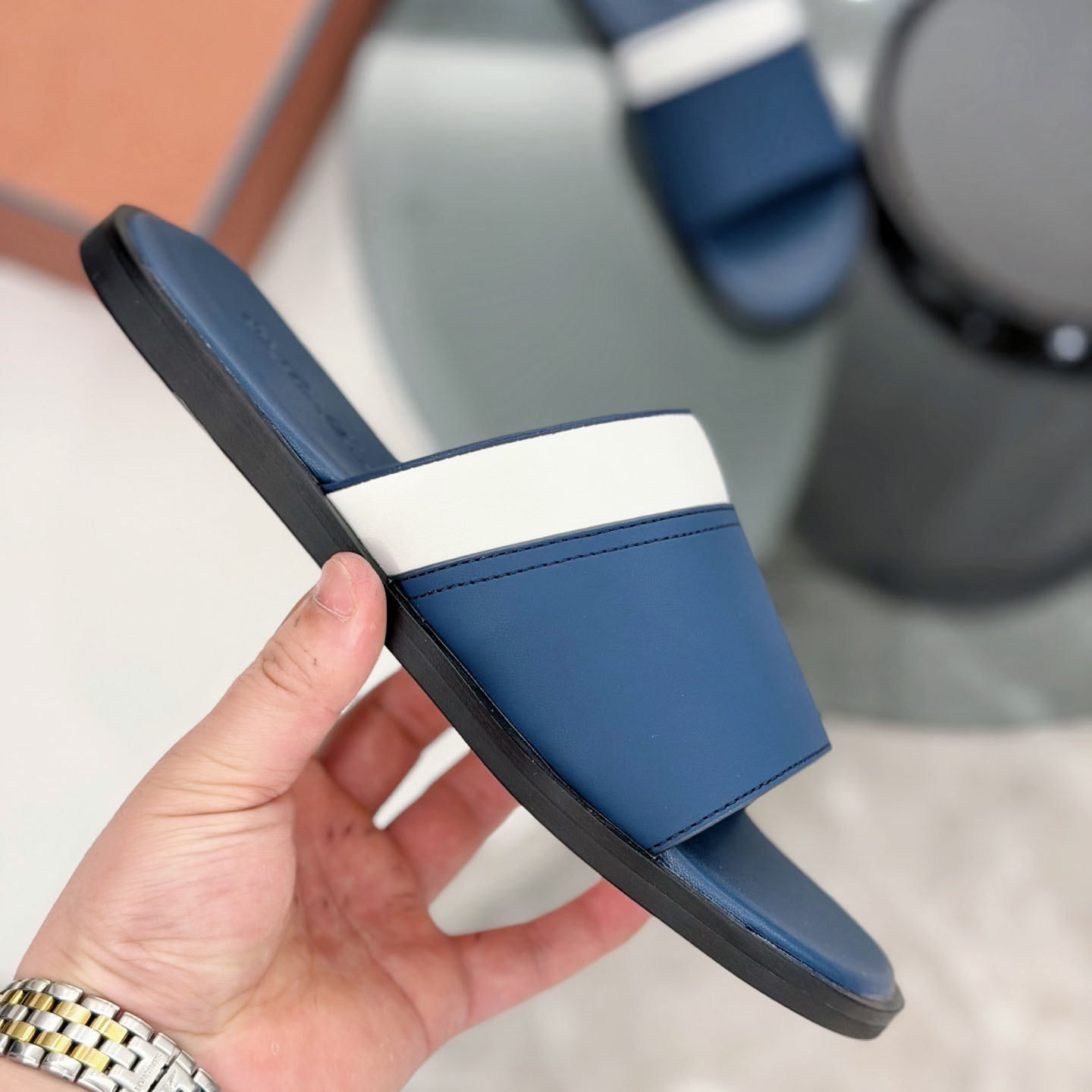 Loro Piana  Slide Sandal - DesignerGu