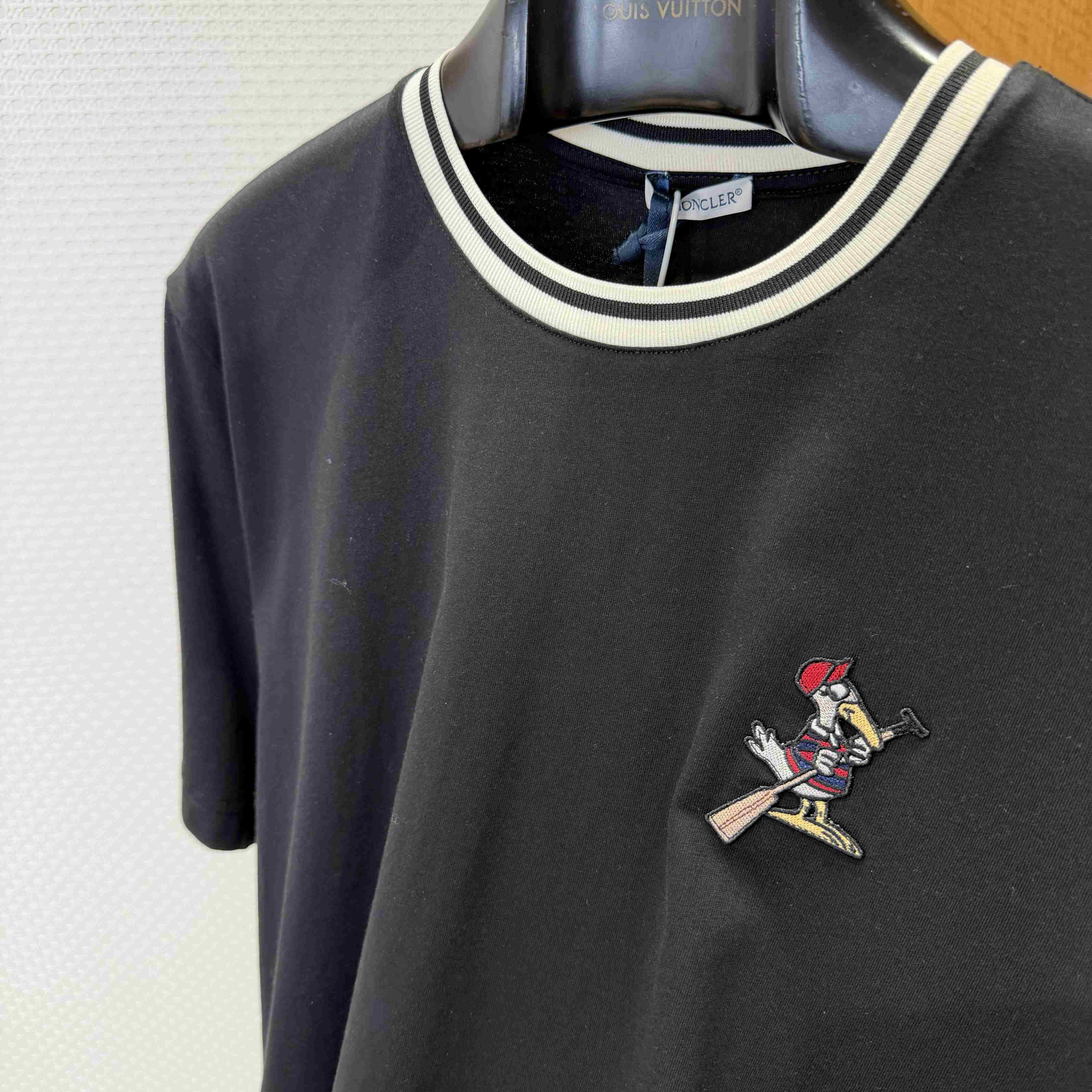 Moncler MonDuck Logo Patch Cotton T-Shirt - DesignerGu