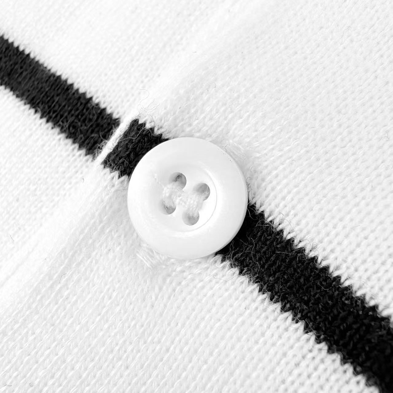 Prada Short-Sleeved Striped Cotton Polo Shirt - DesignerGu